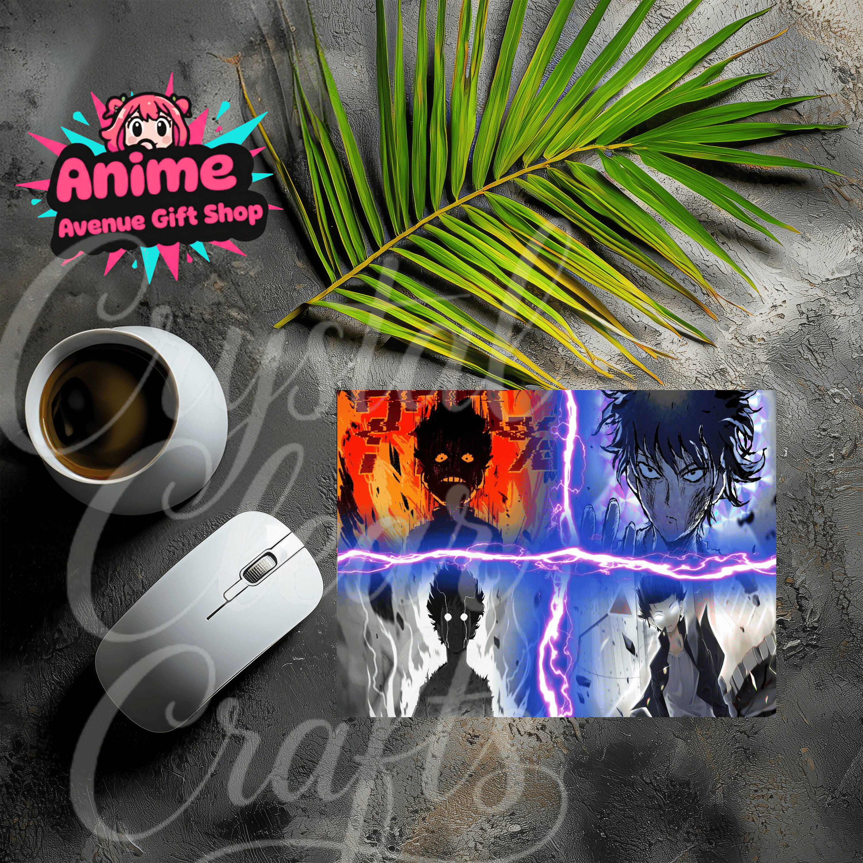 Anime Characters Artistic Mouse Pad