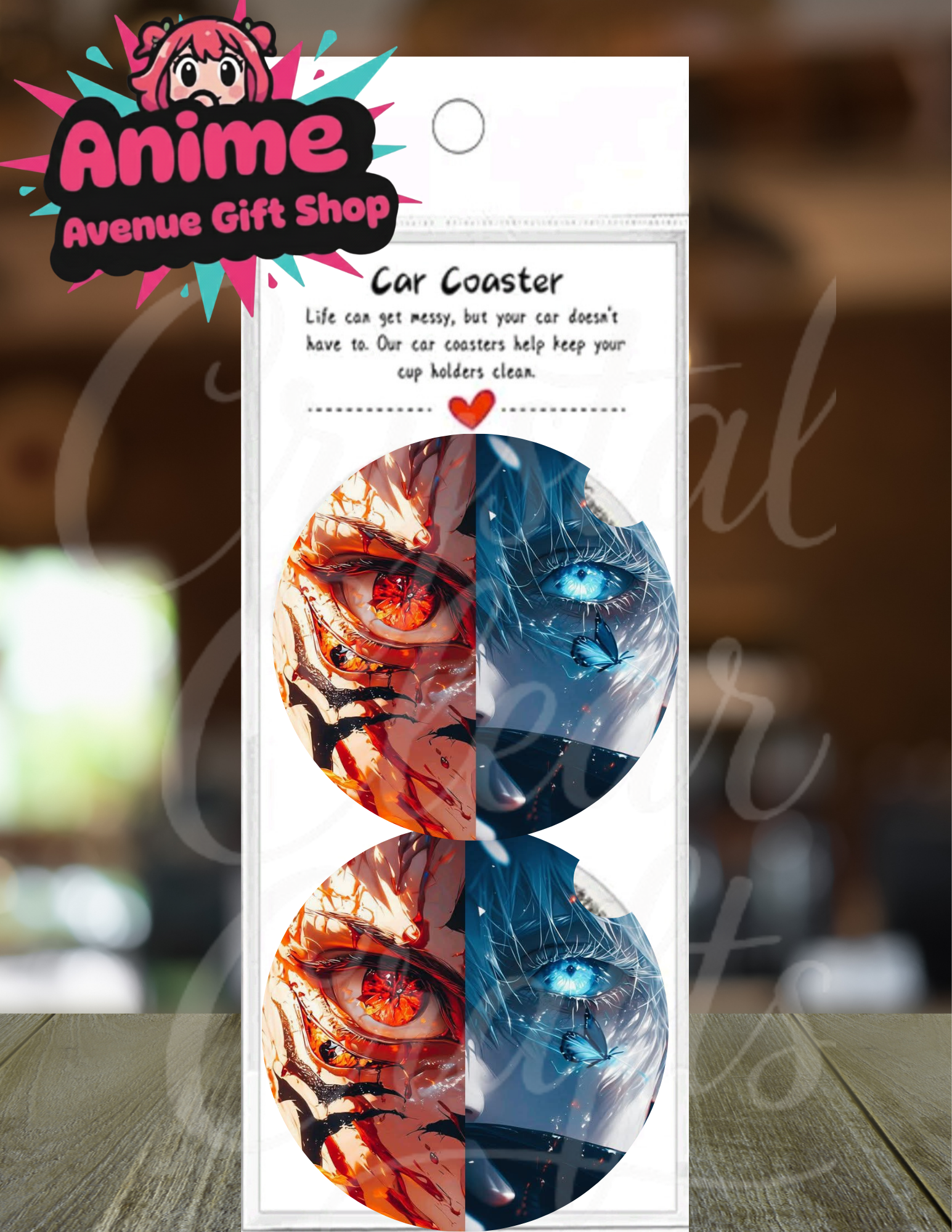 Anime Ispired Car Coasters