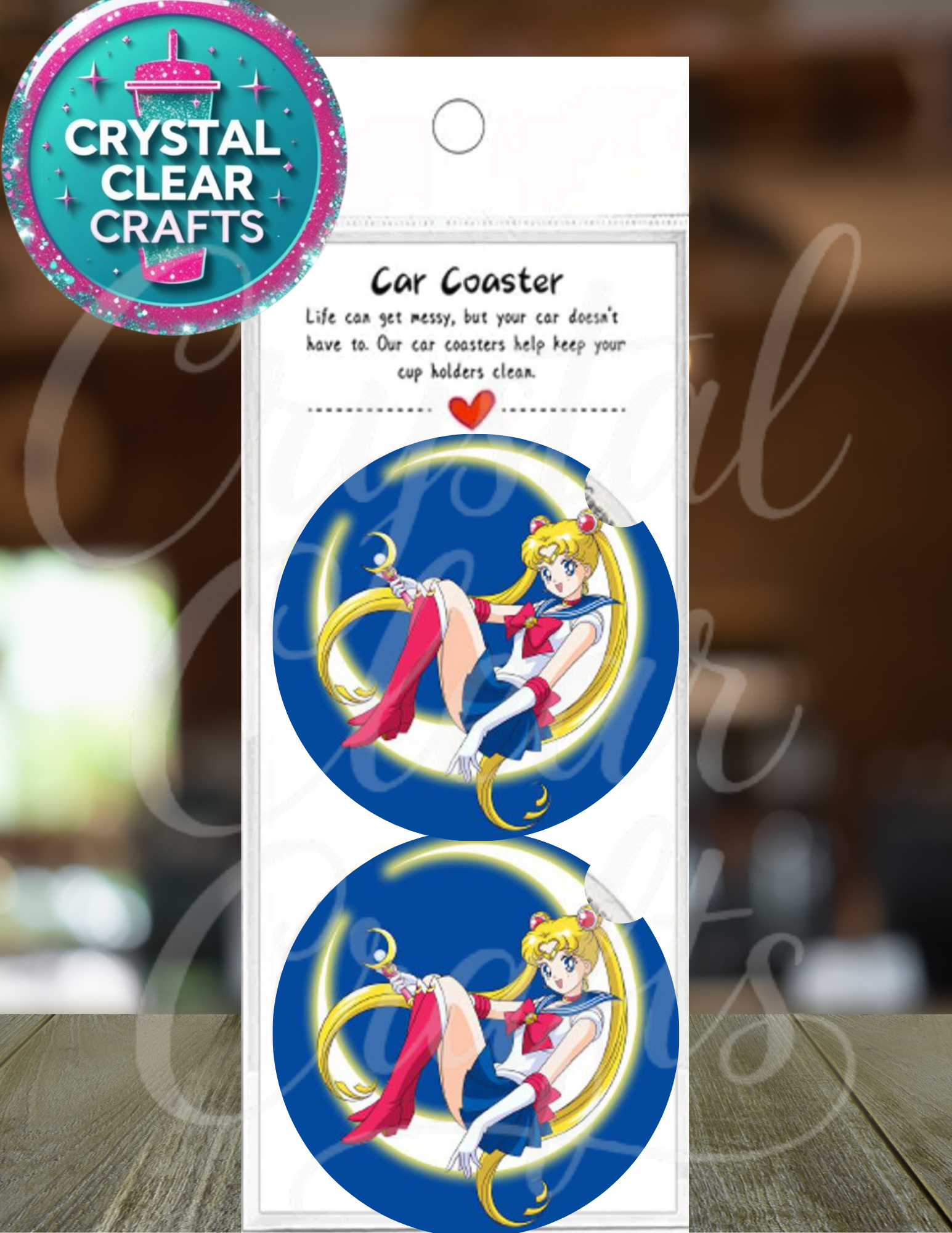 Anime Car Coaster Set