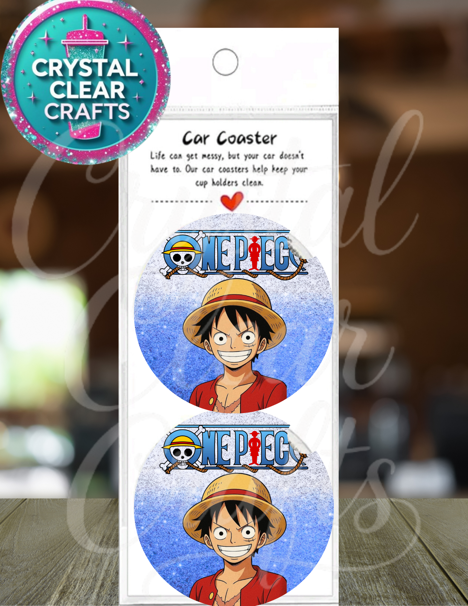 Anime Inspired Car Coasters