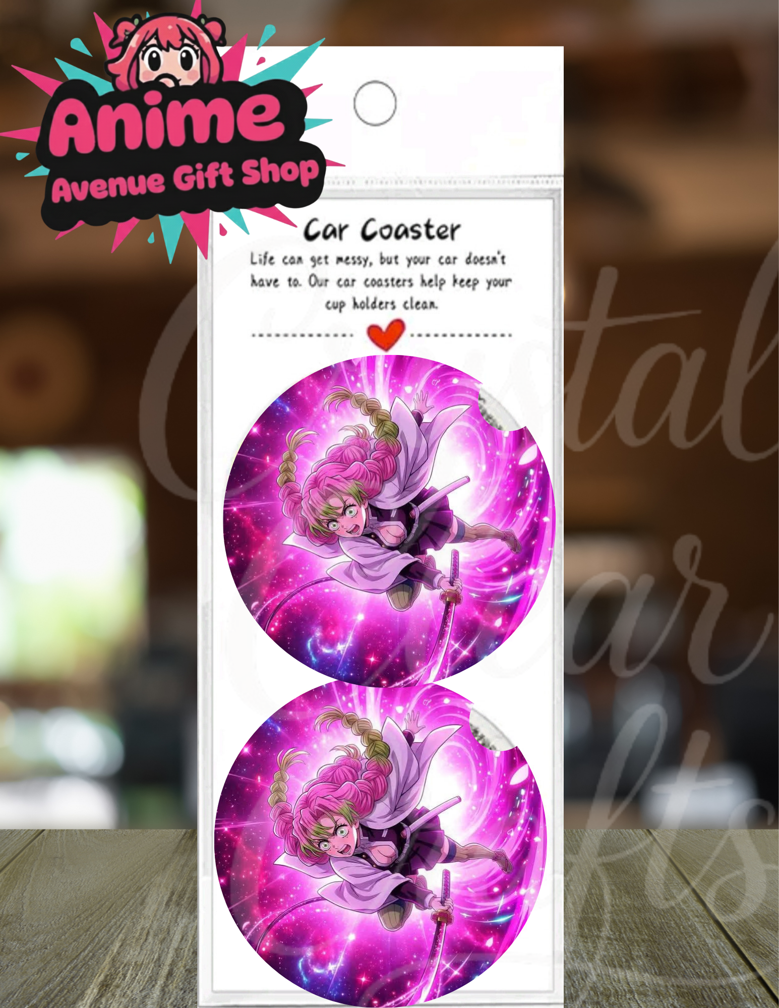 Anime Inspired Car Coaster Set