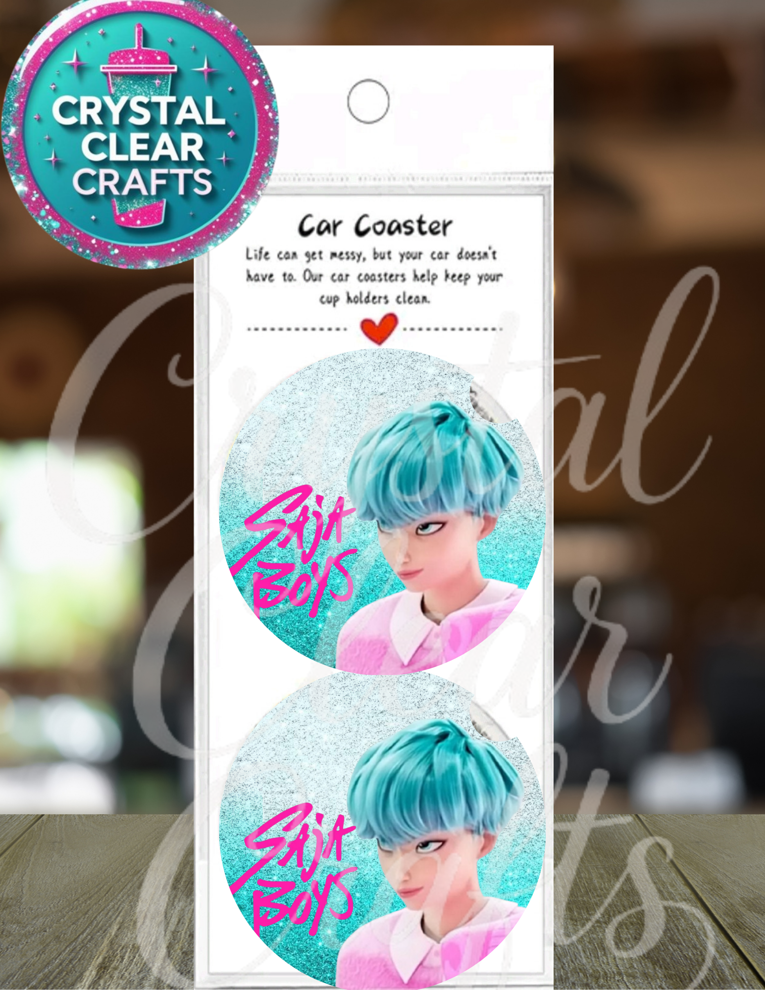 Anime Inspired Car Coaster Set