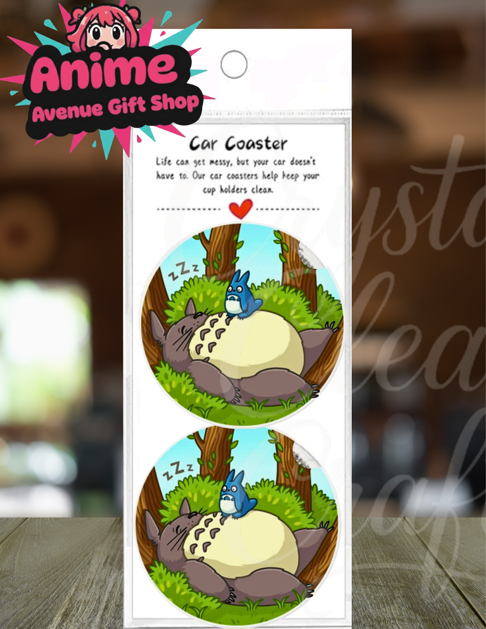 Anime Inspired Car Coasters