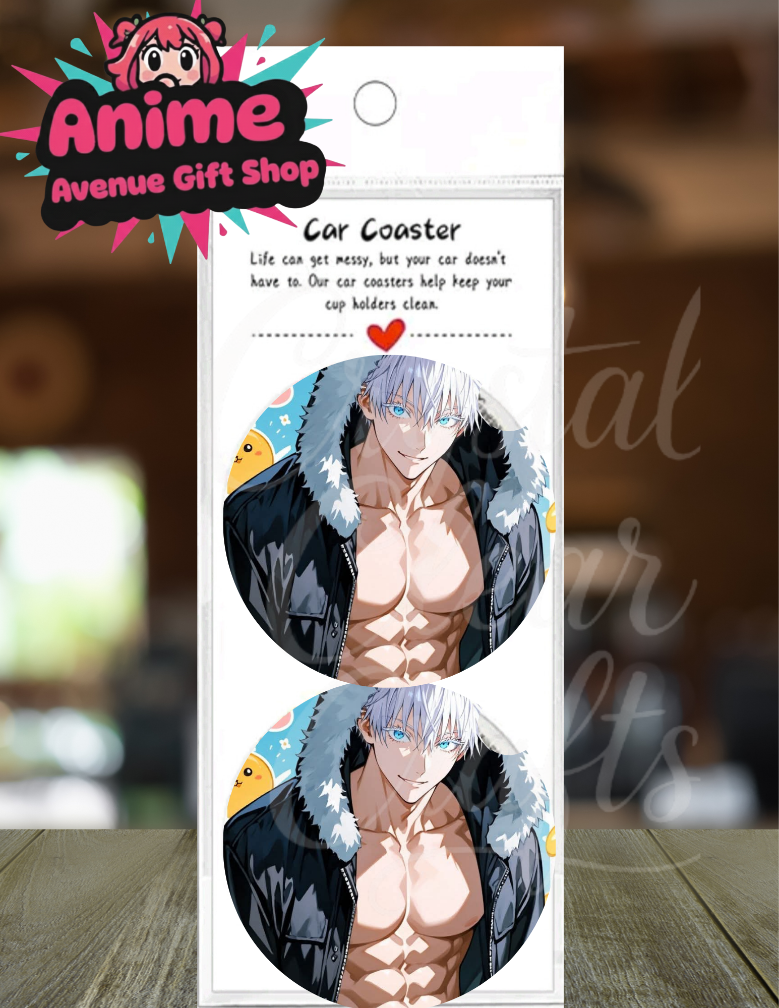 Anime Inspired Car Coaster