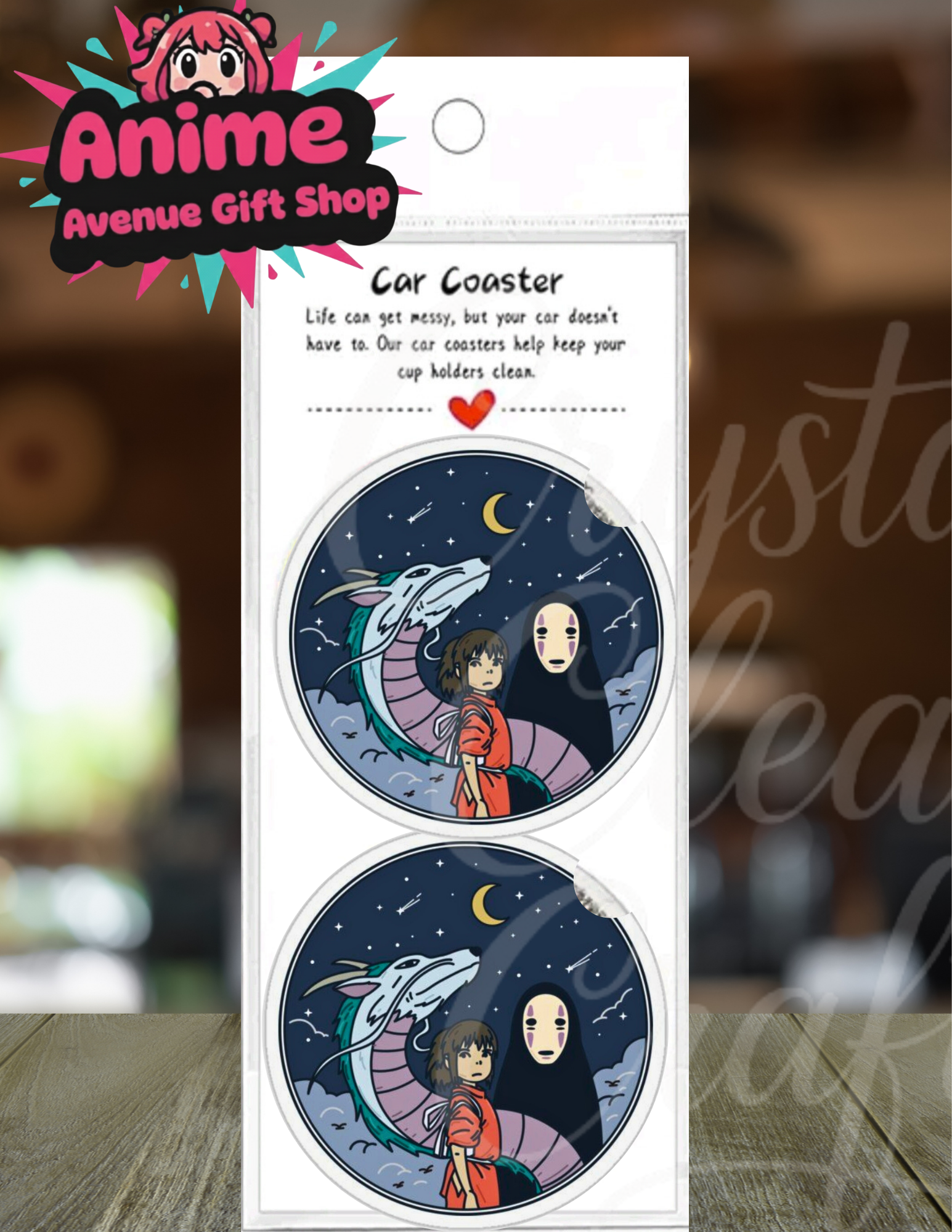 Anime Inspired Car Coasters