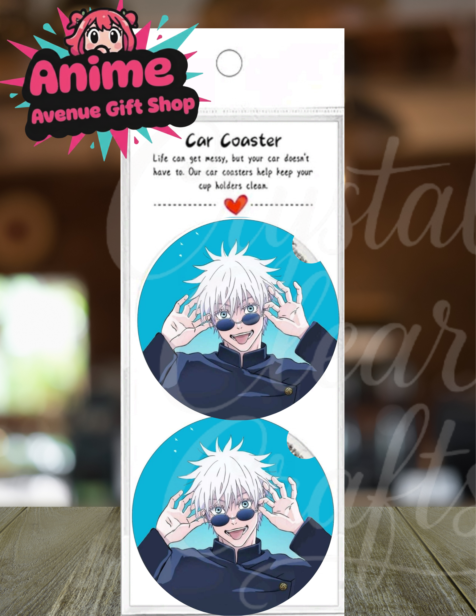 Anime Inspired Car Coaster Set