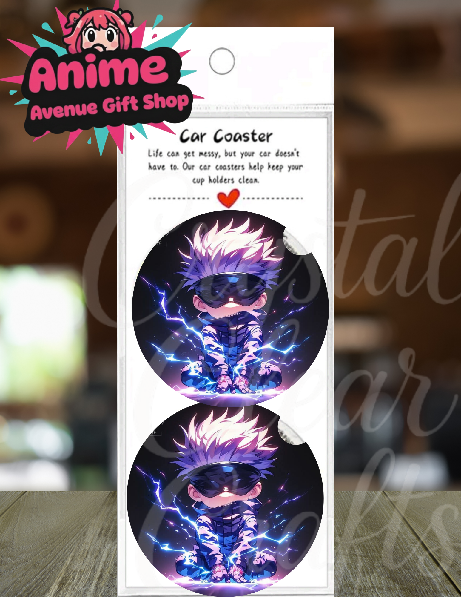 Anime Inspired Car Coaster Set