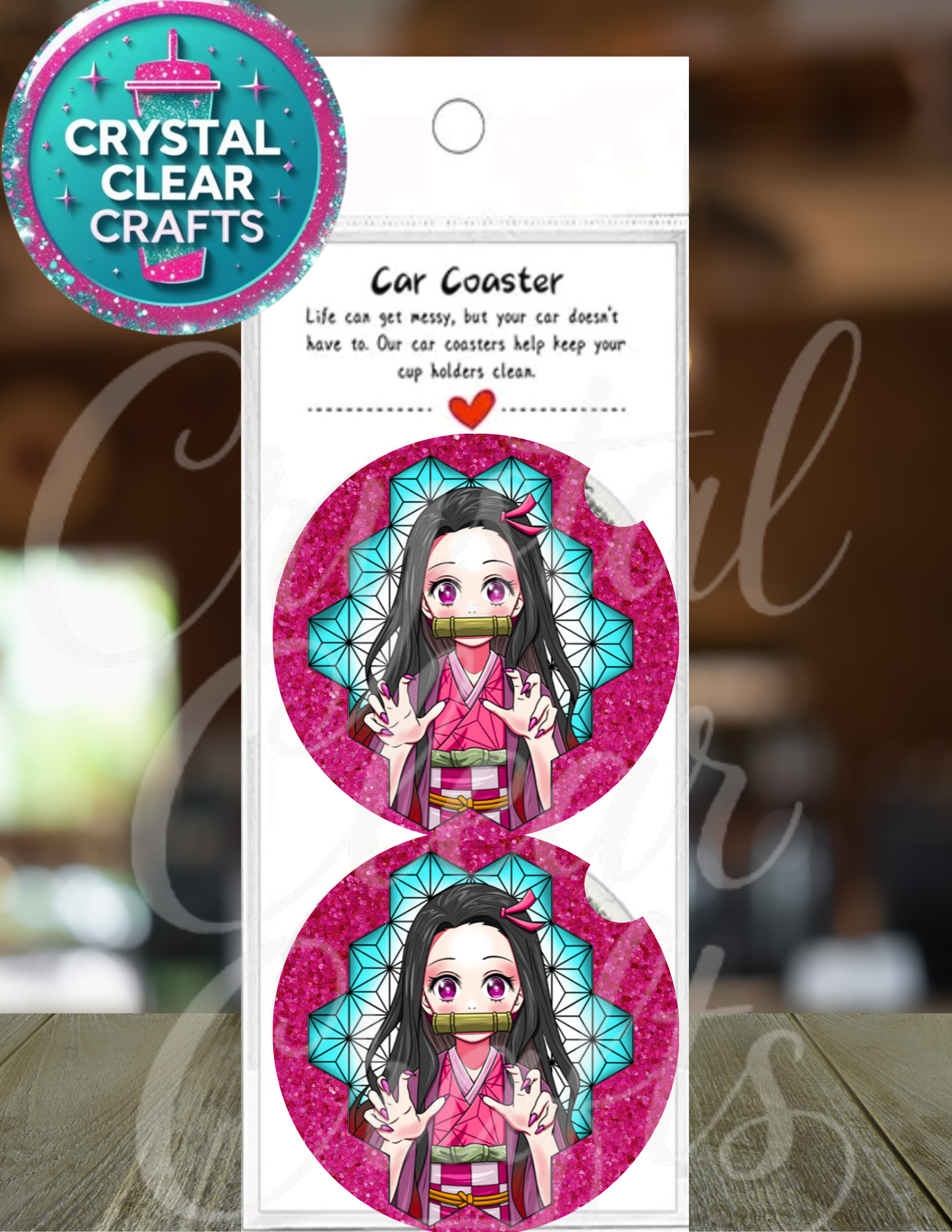 Anime Inspired Car Coaster Set