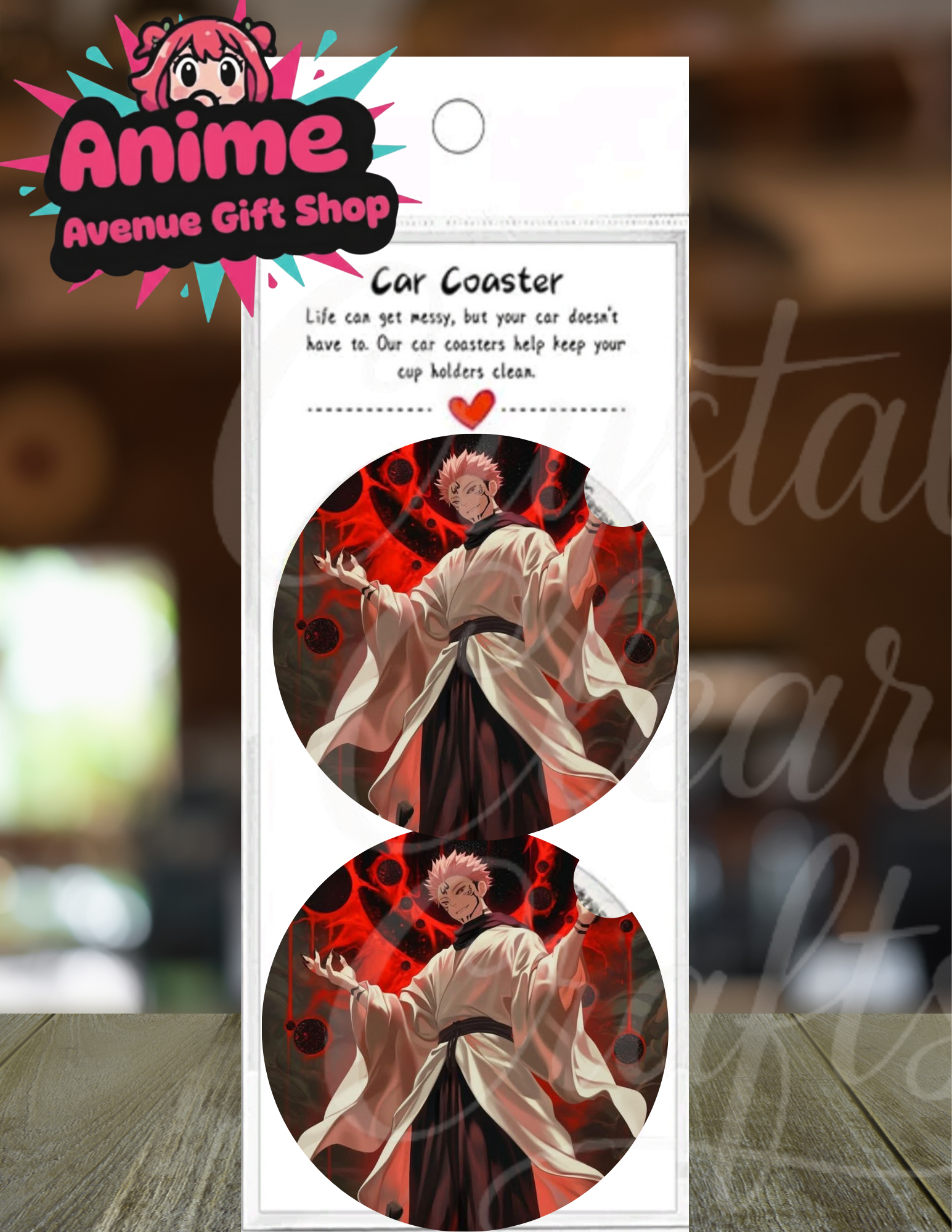 Anime Inspired Car Coaster Set