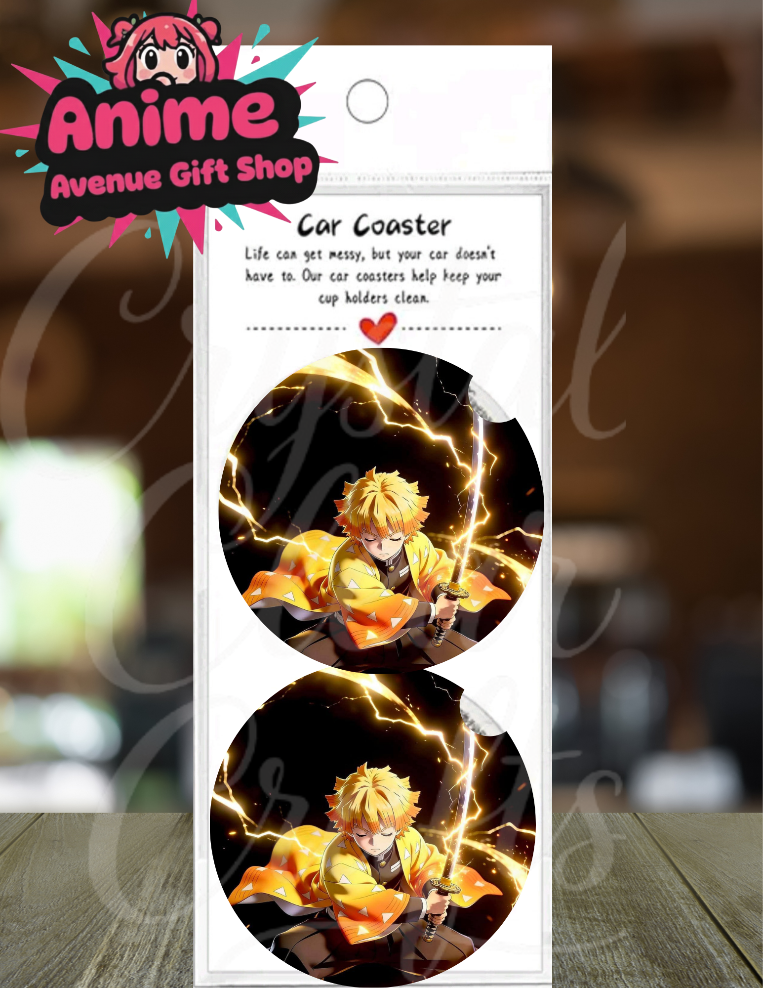 Anime Inspired Car Coasters