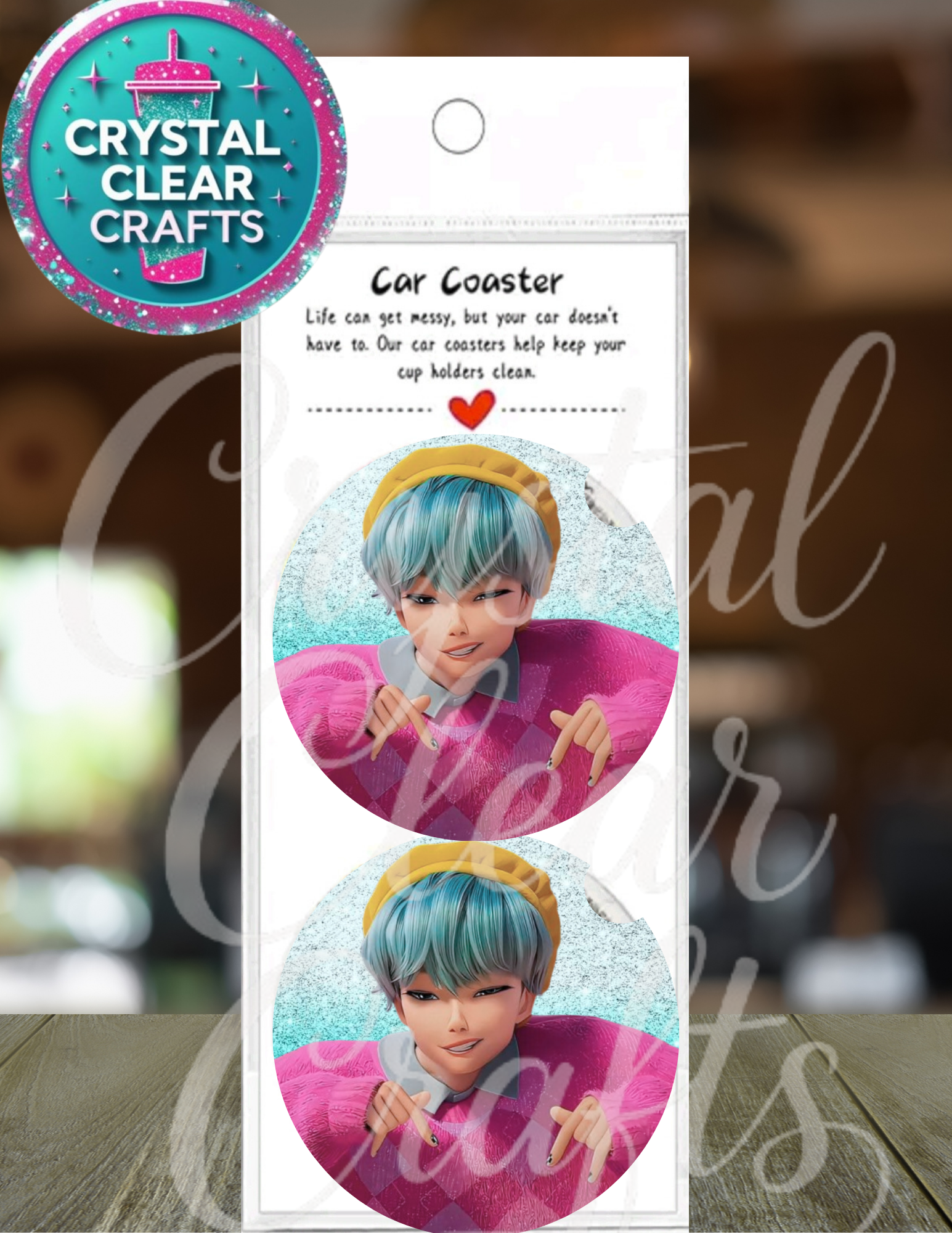 Anime Inspired Car Coaster Set