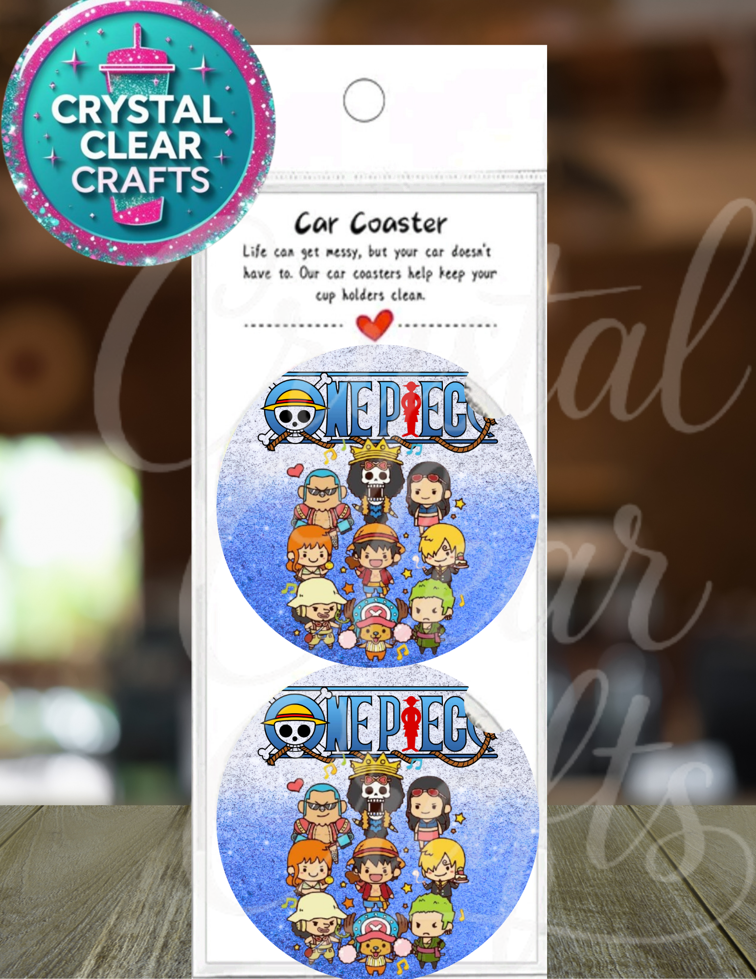 Anime Inspired Car Coasters