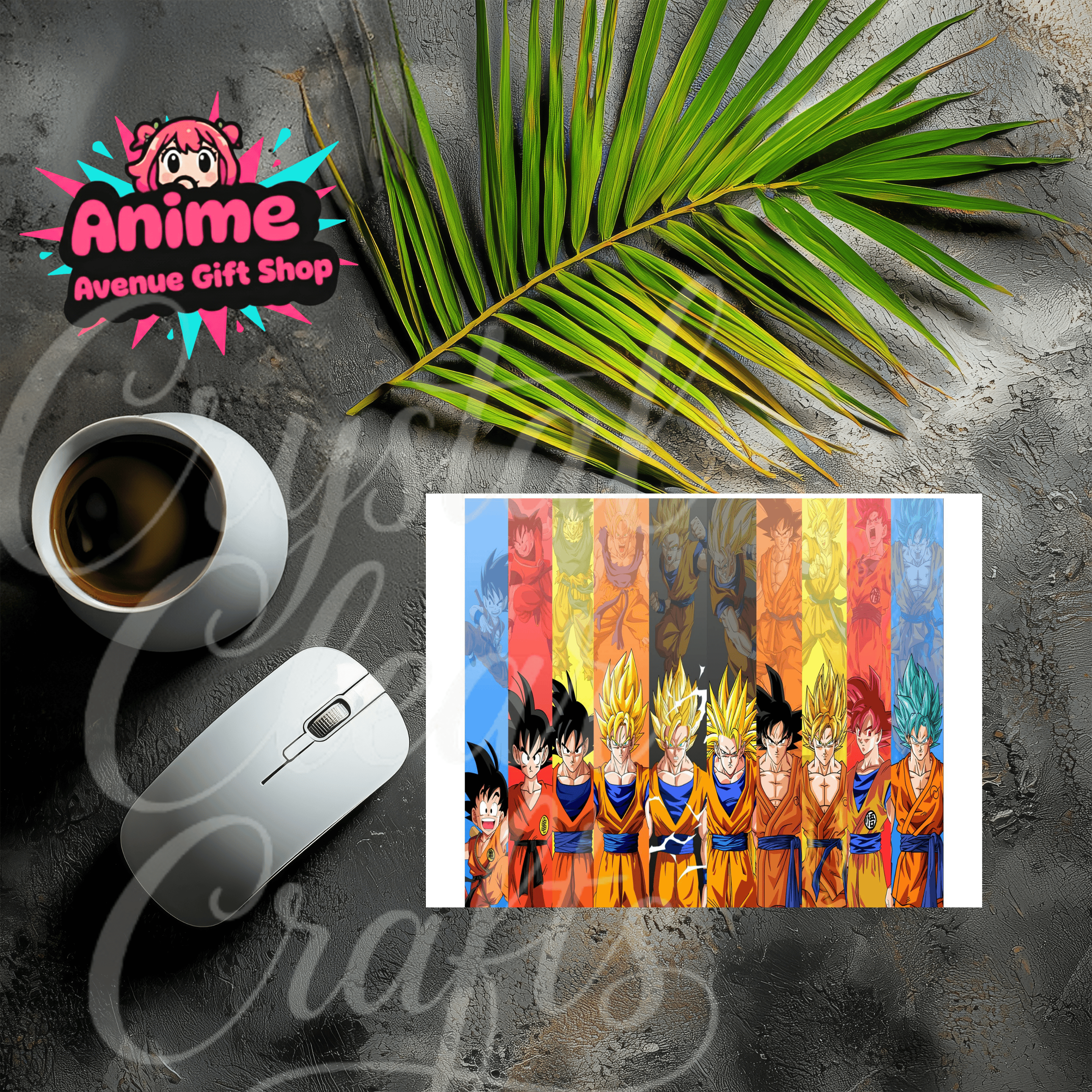 Dragon Ball Character Evolution Mouse Pad