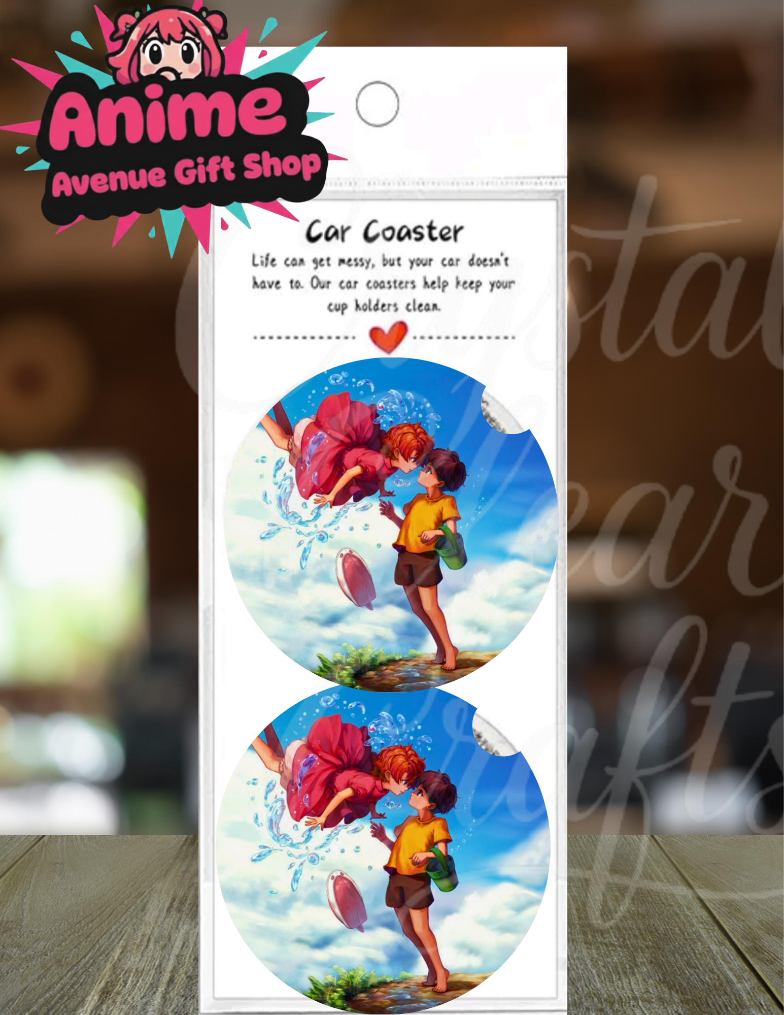 Anime Inspired Car Coaster Set