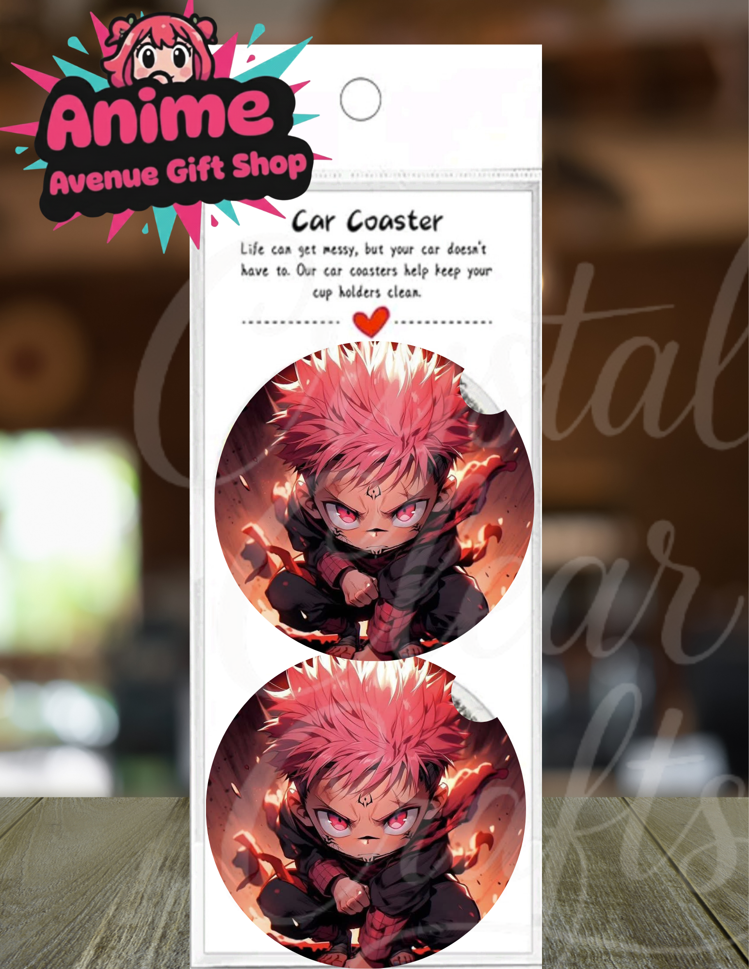 Anime Inspired Car Coaster Set