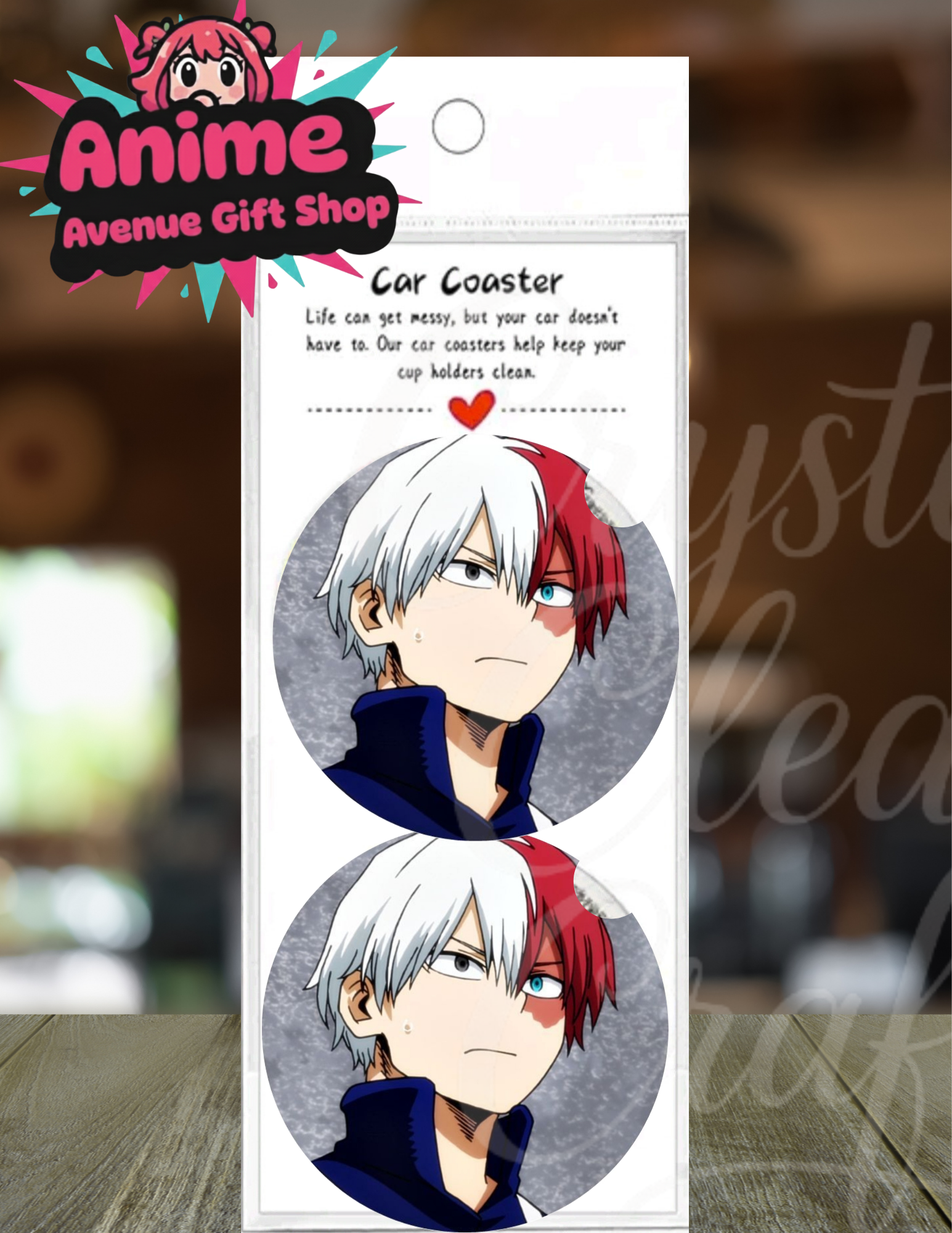 Anime Inspired Car Coaster Set