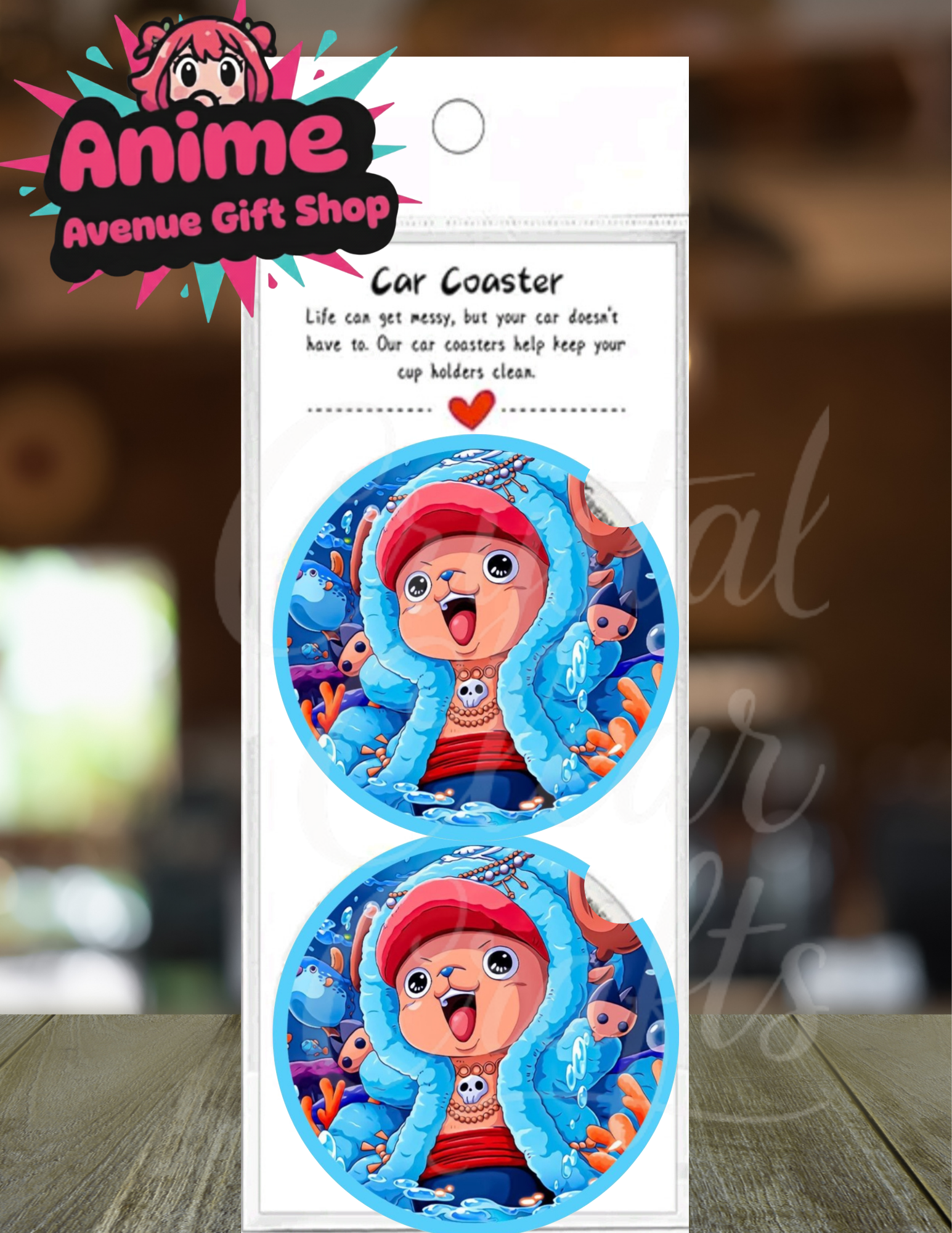 Anime Inspired Car Coaster Set