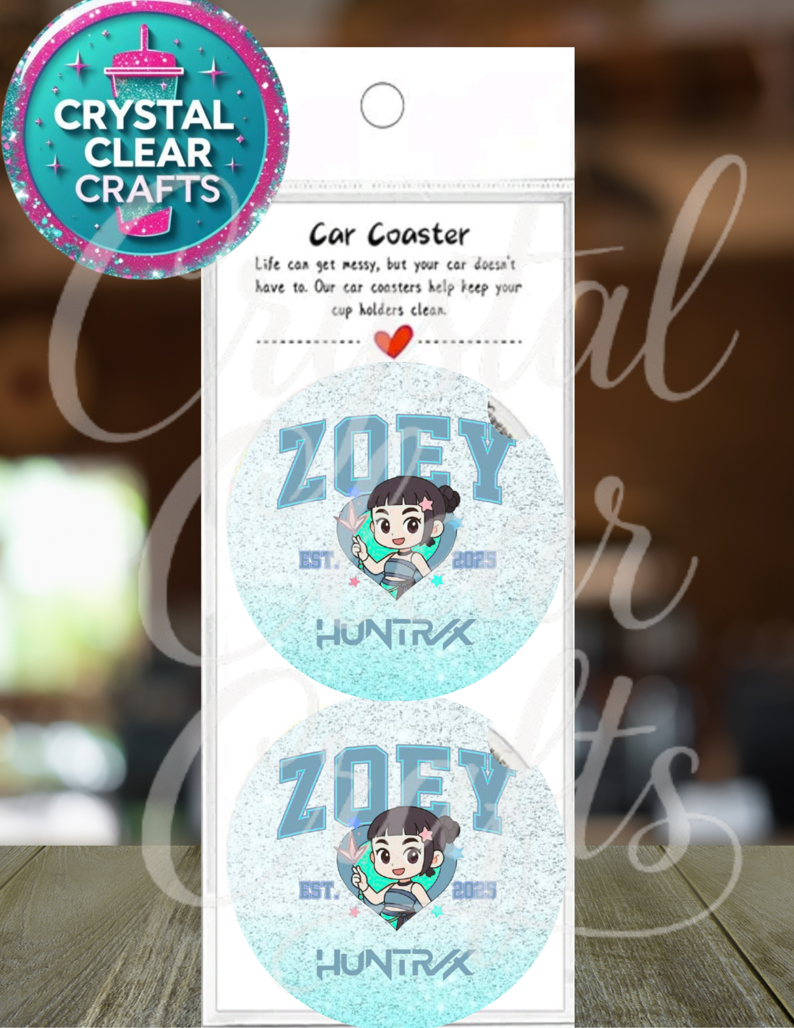 Anime Inspired Car Coaster Set