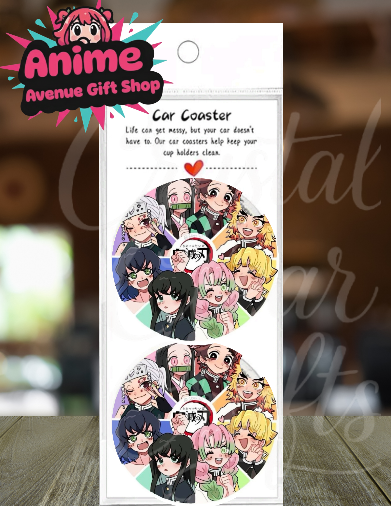 Anime Inspired Car Coasters