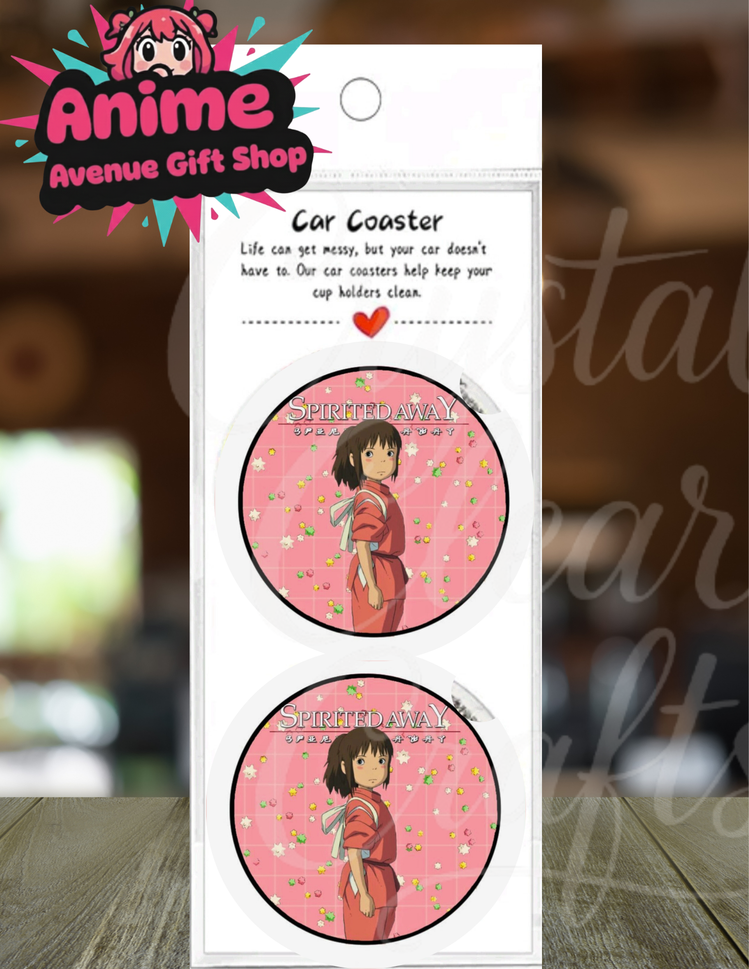 Anime Inspired Car Coaster Set