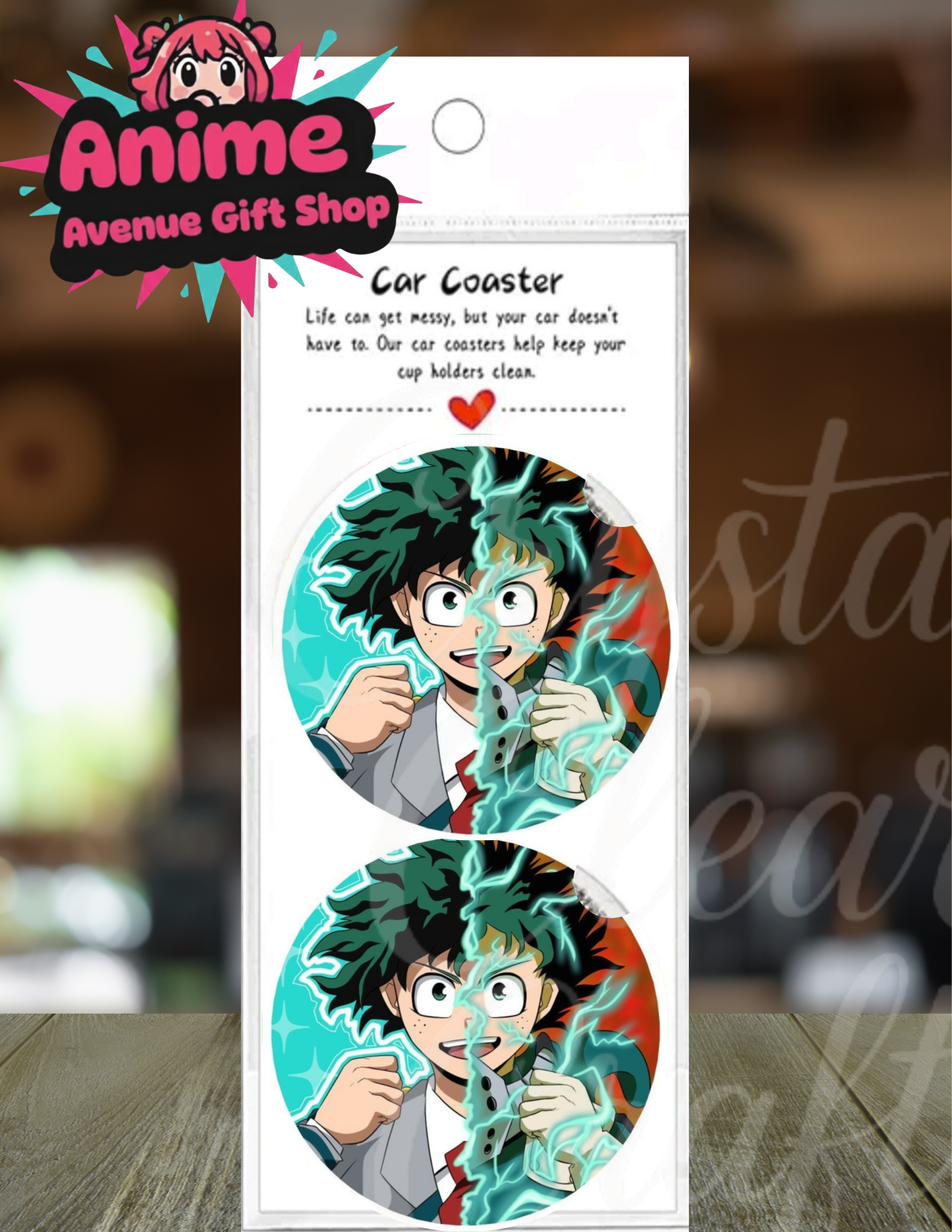 Anime Inspired Car Coaster Set