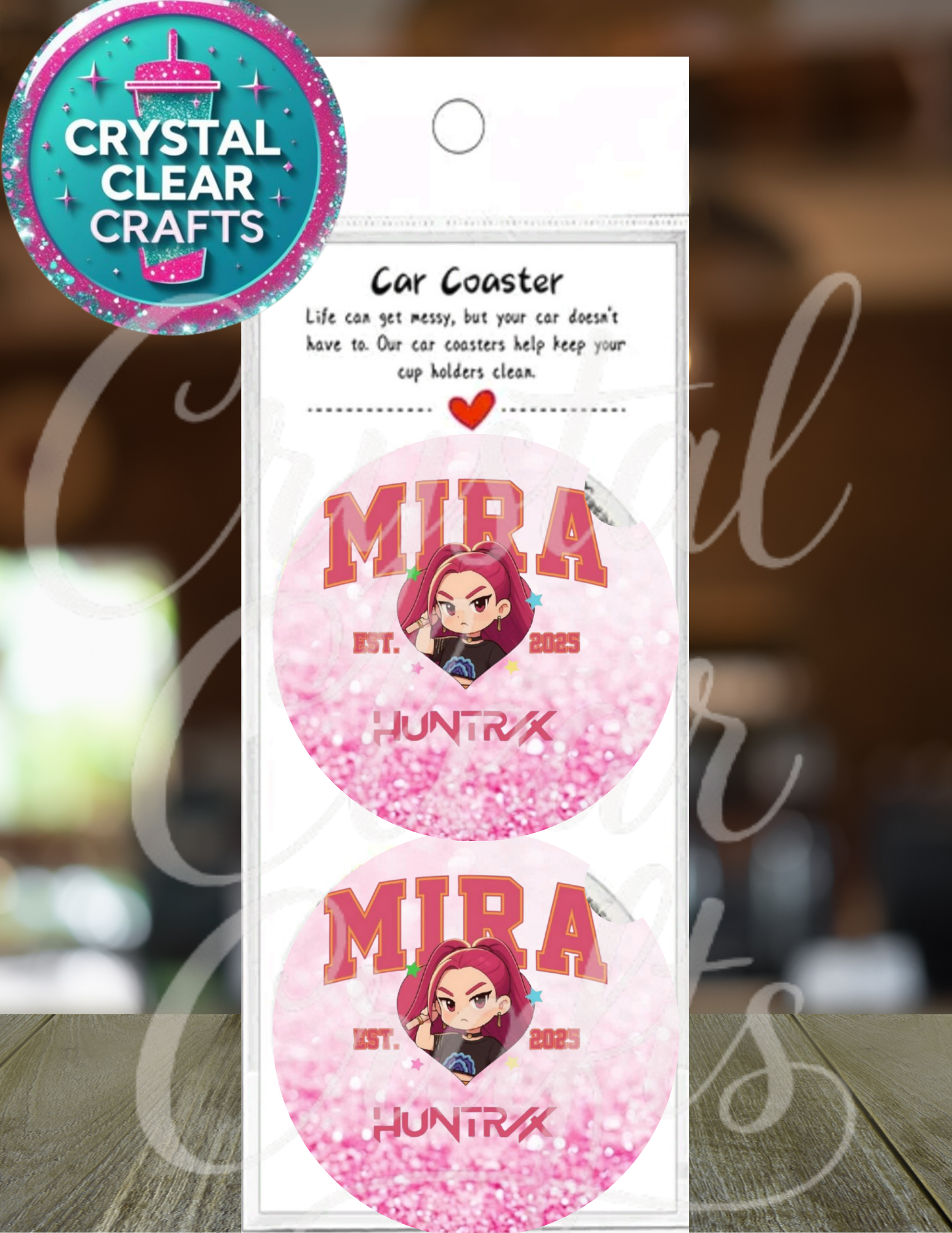 Anime Inspired Car Coasters