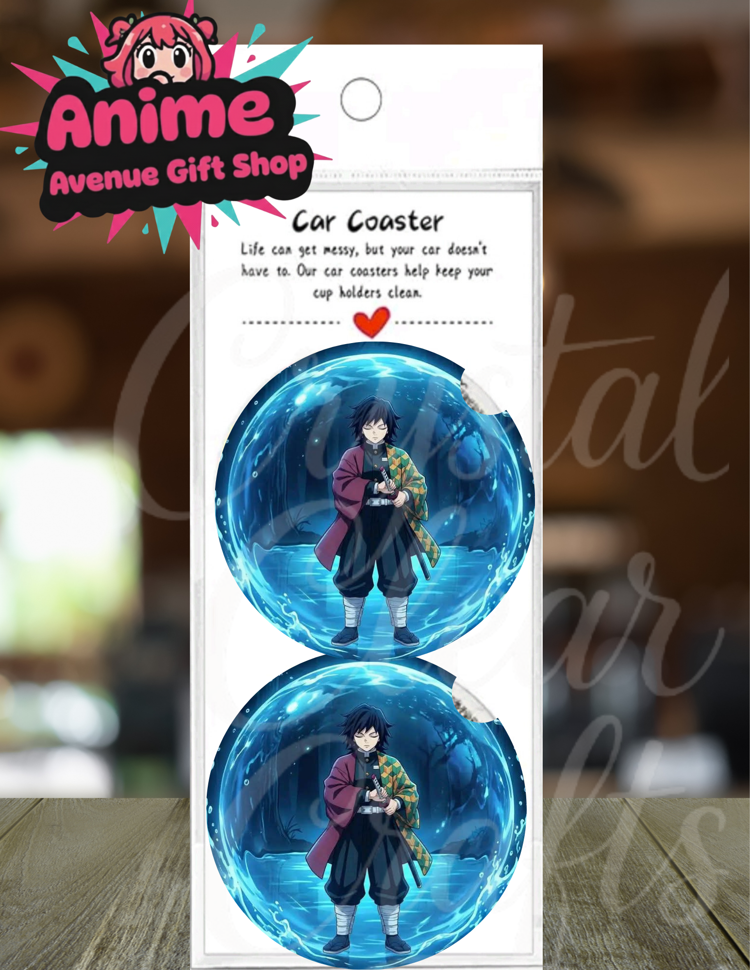 Anime Inspired Car Coaster