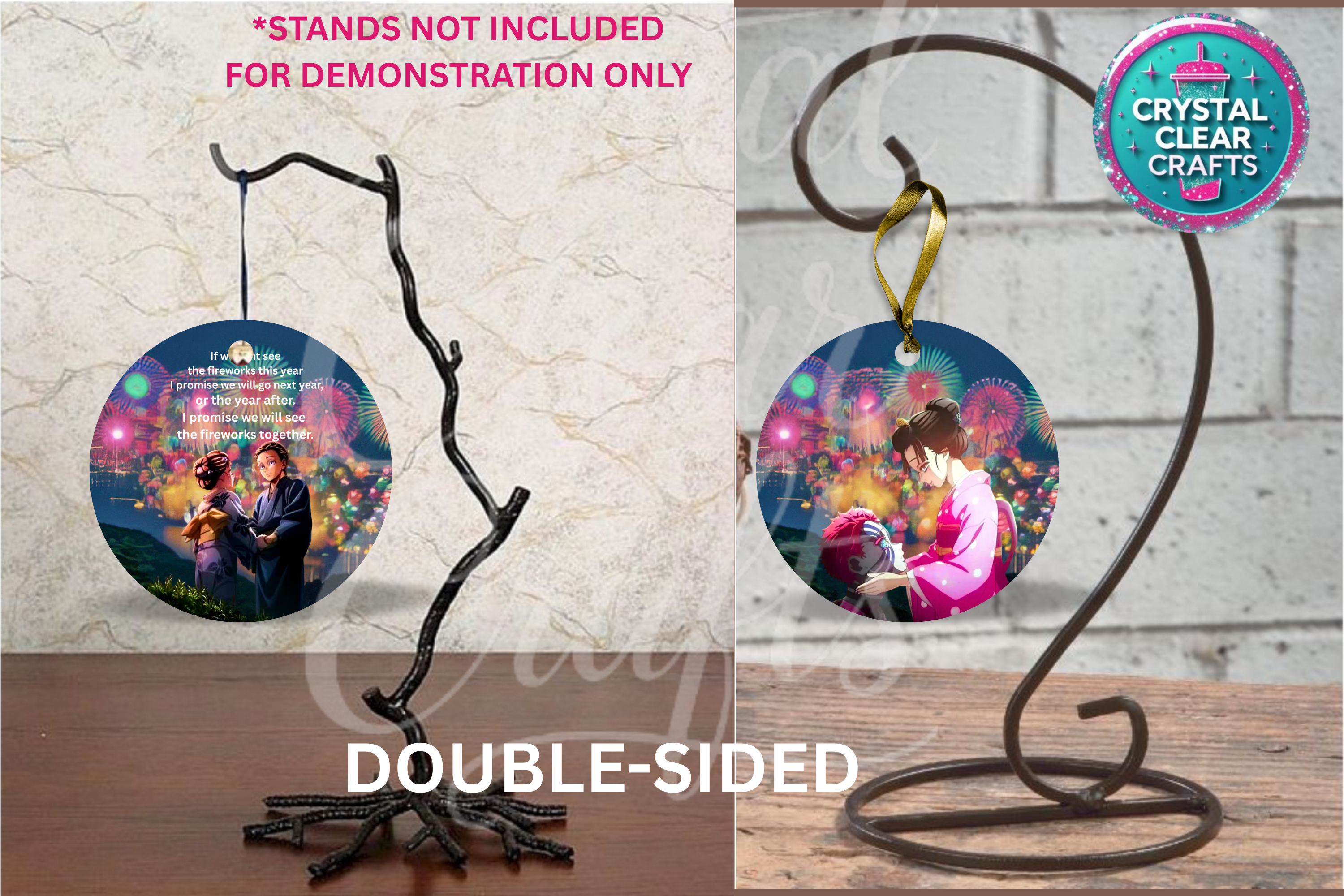 Anime Inspired Double-Sided Ornament