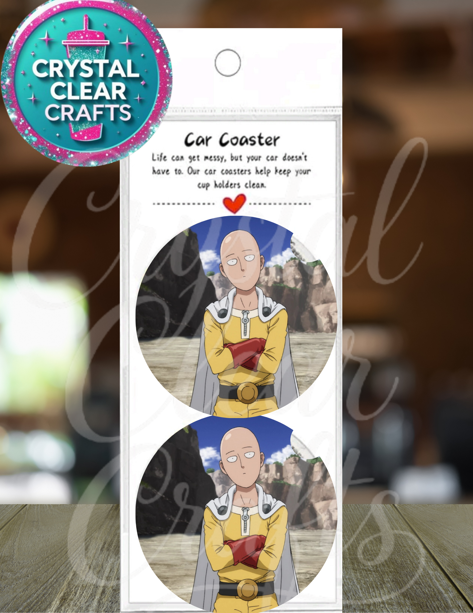 Anime Inspired Car Coaster Set