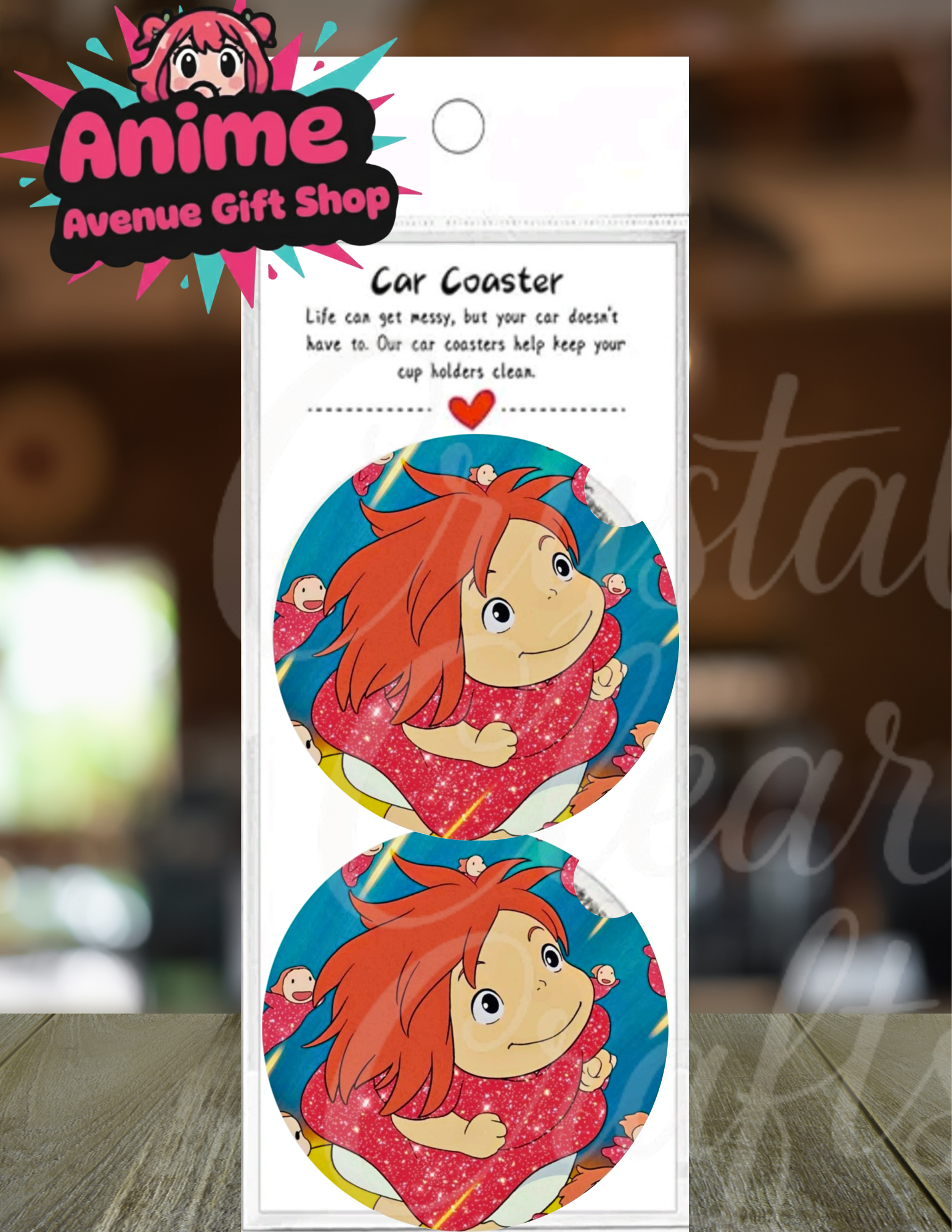 Anime Inspired Car Coaster Set