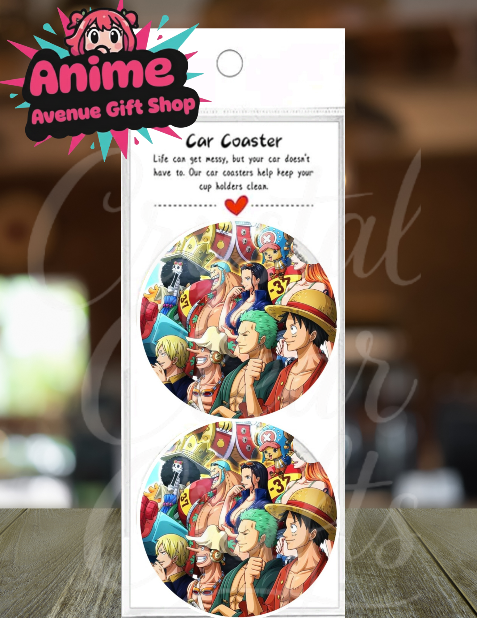 Anime Inspired Car Coaster