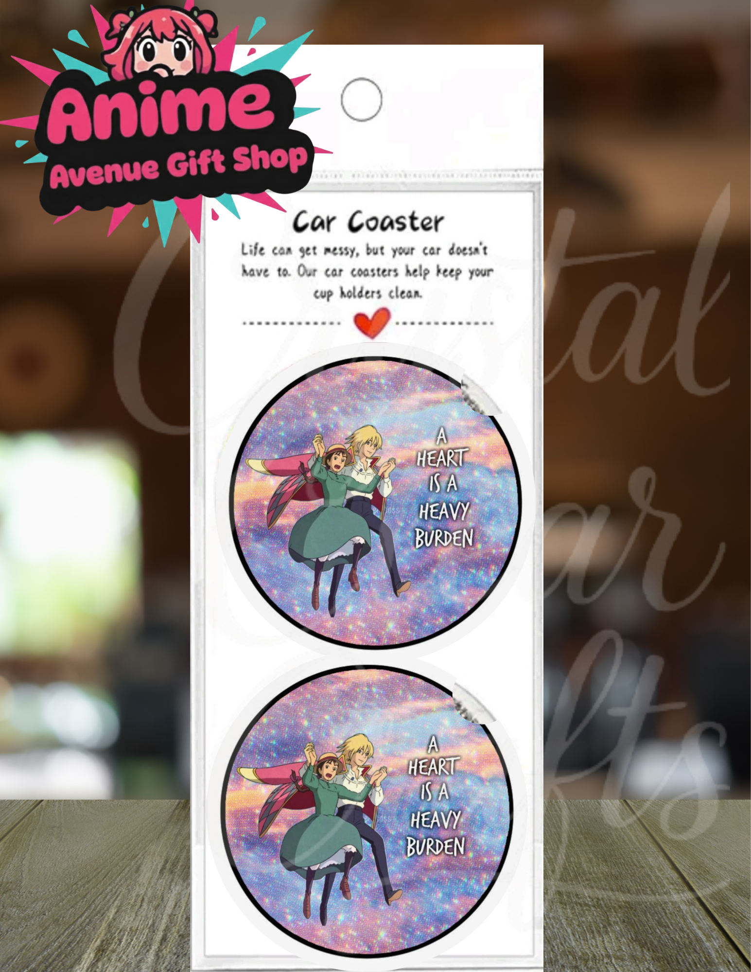 Anime Inspired Car Coaster Set