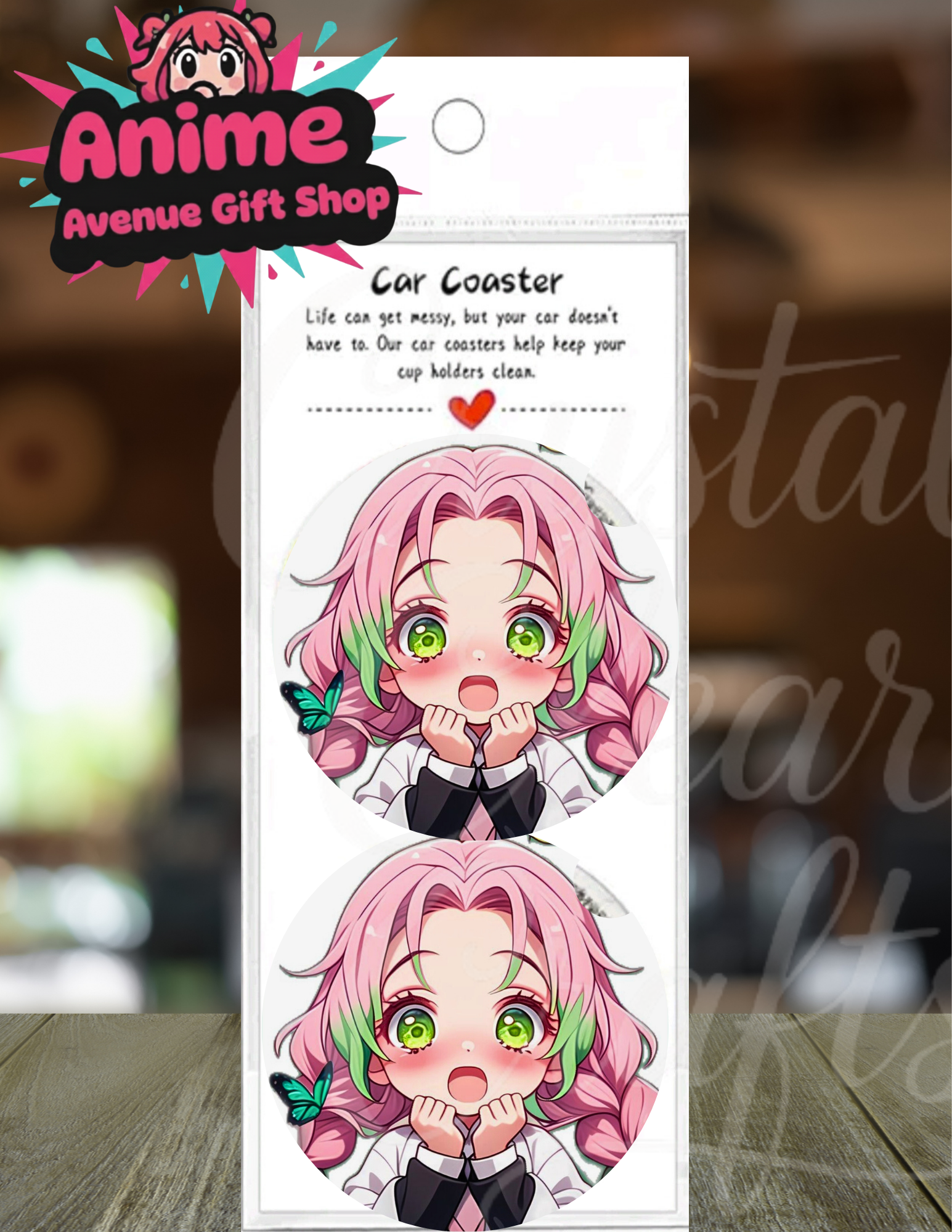 Anime Inspired Car Coaster Set