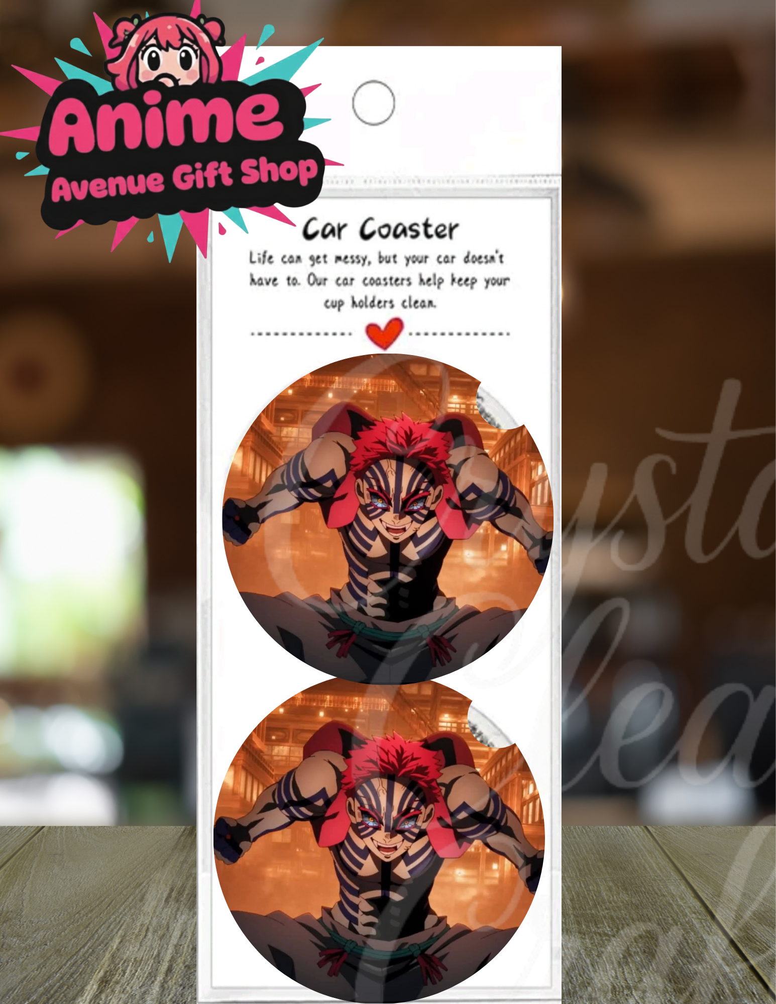 Anime Inspired Car Coaster Set