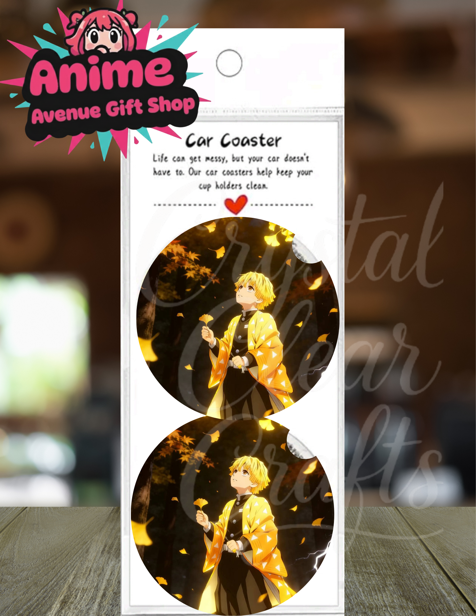 Anime Inspired Car Coaster Set