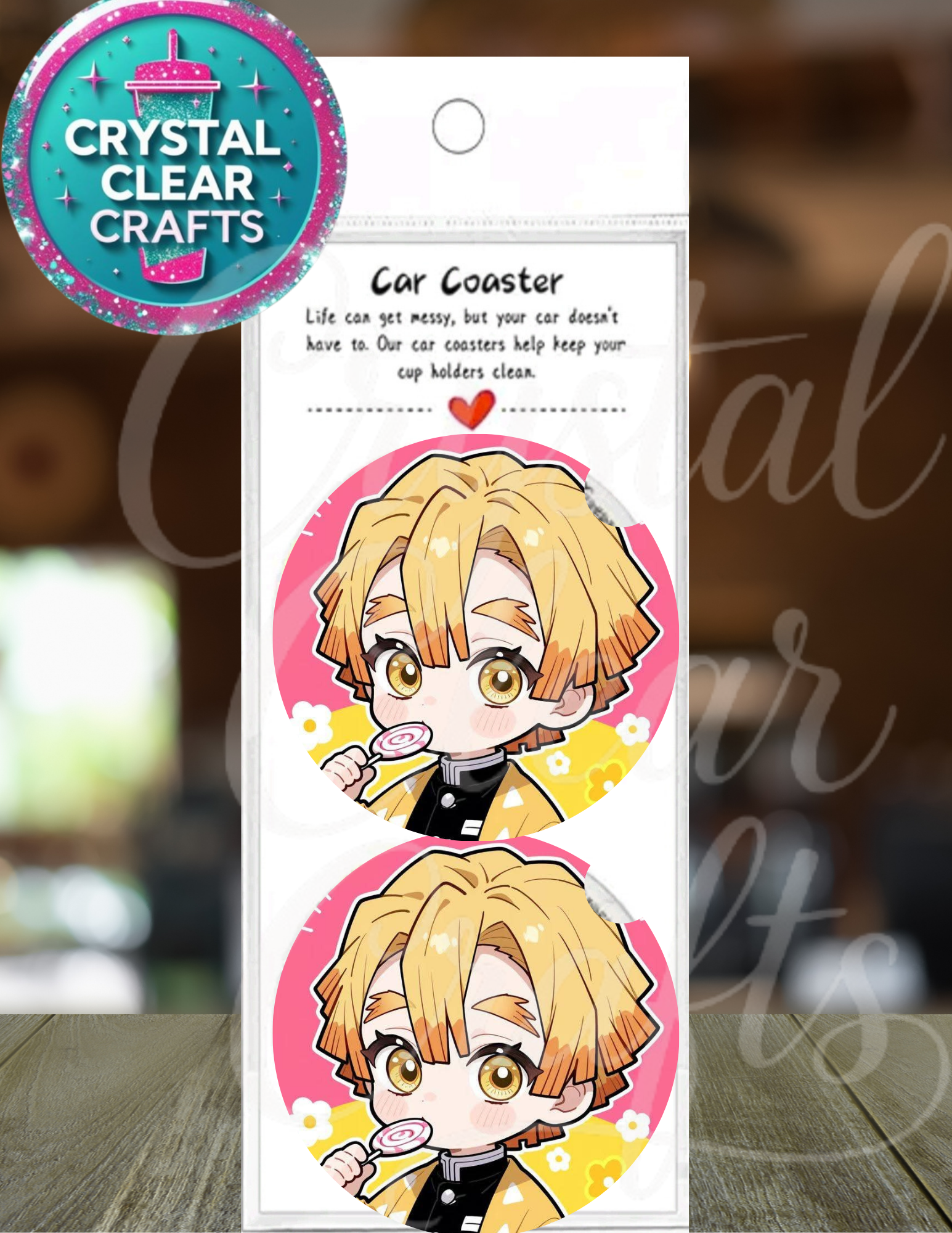 Anime Car Coaster Set