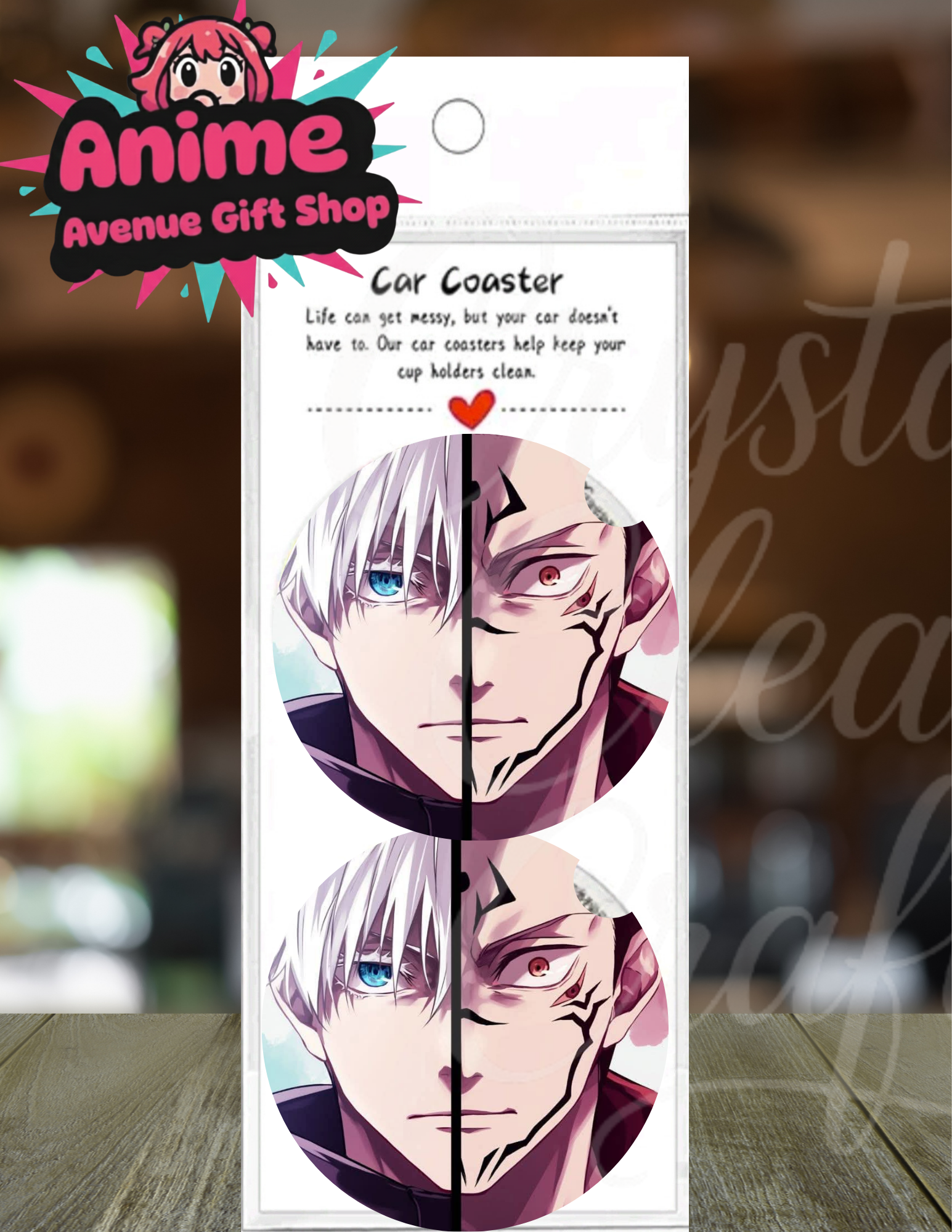 Anime Inspired Car Coaster Set