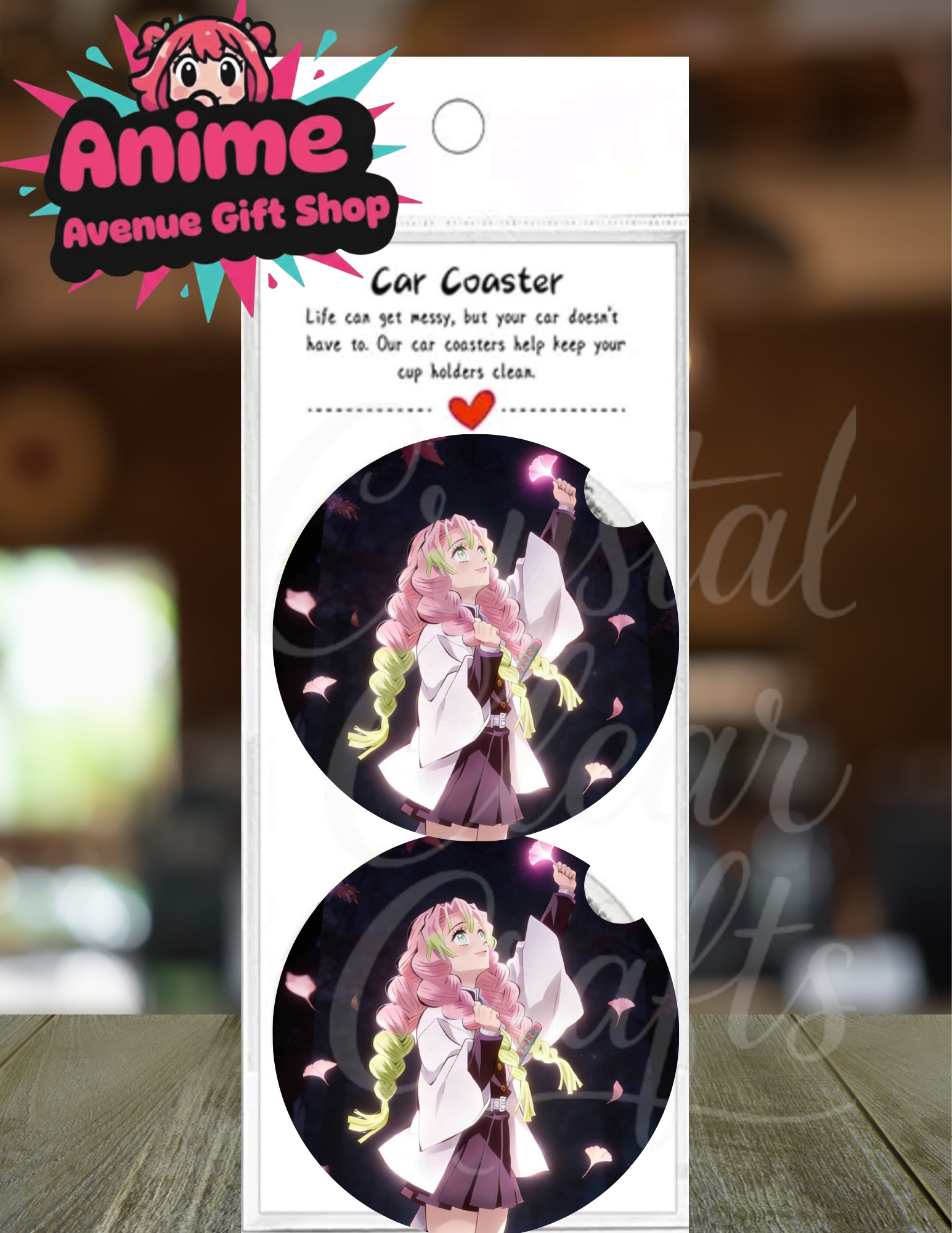 Anime Inspired Car Coaster Set