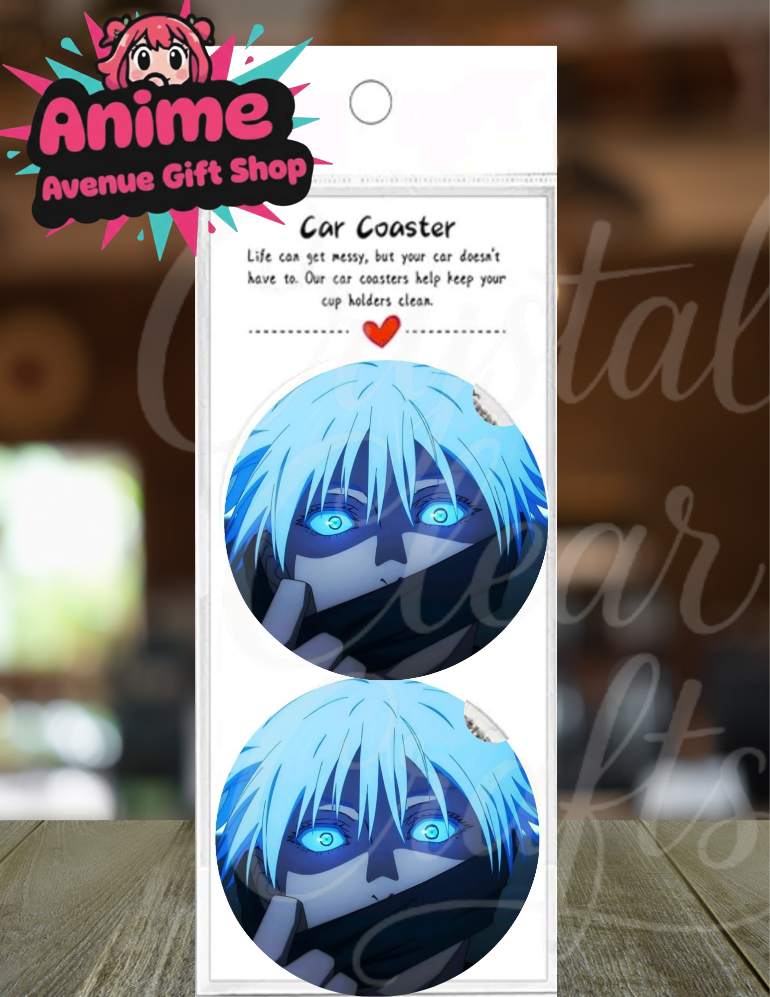 Anime Imspired Car Coaster Set