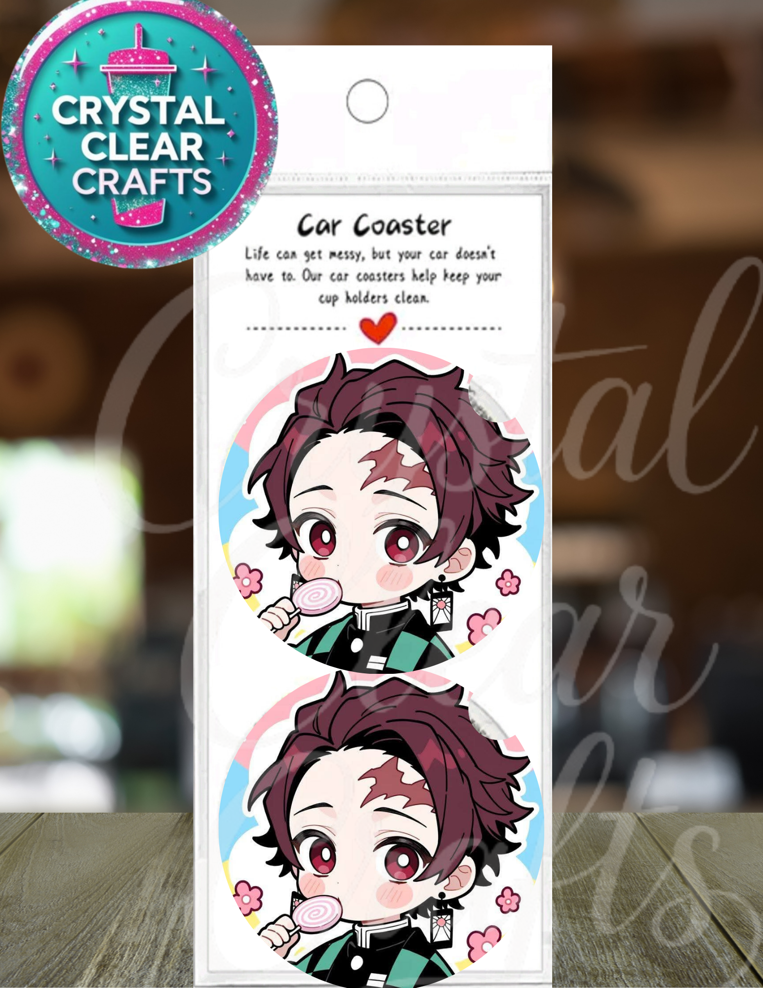 Anime Car Coaster Set