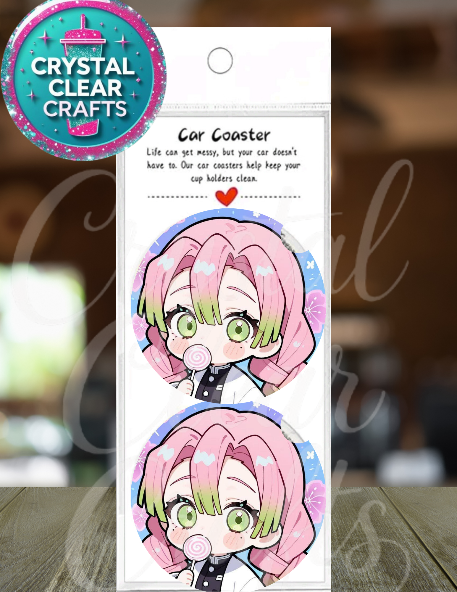 Anime Car Coaster Set