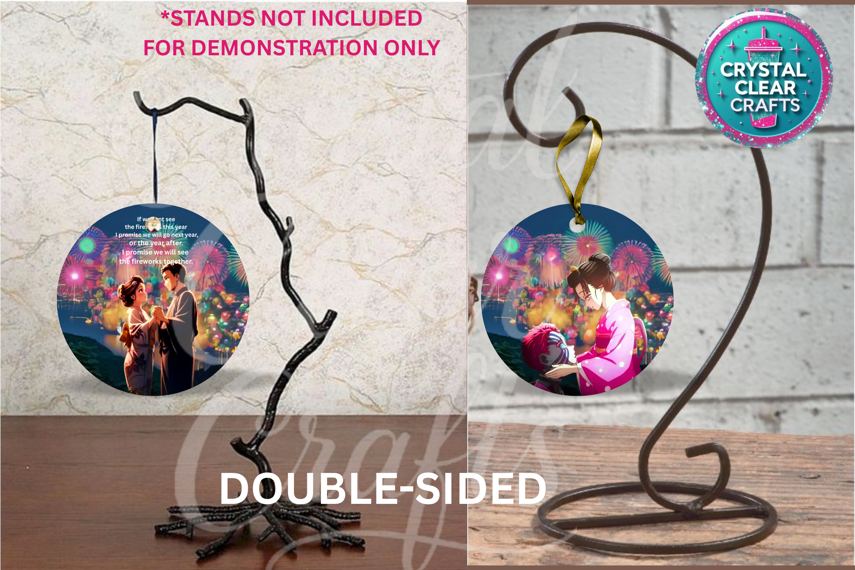 Anime Inspired Double-Sided Ornament