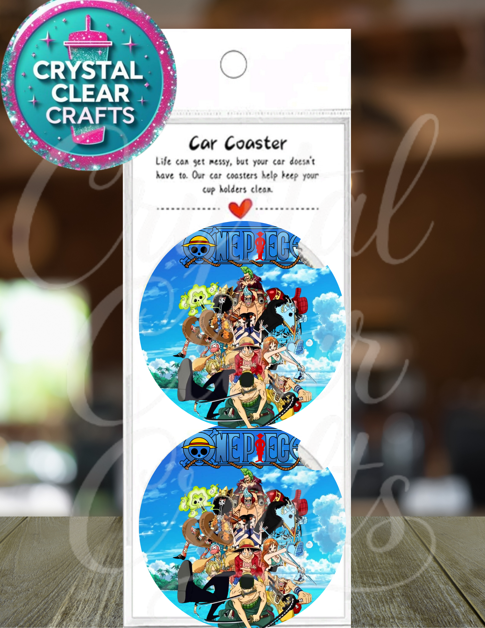 Anime Inspired Car Coaster Set