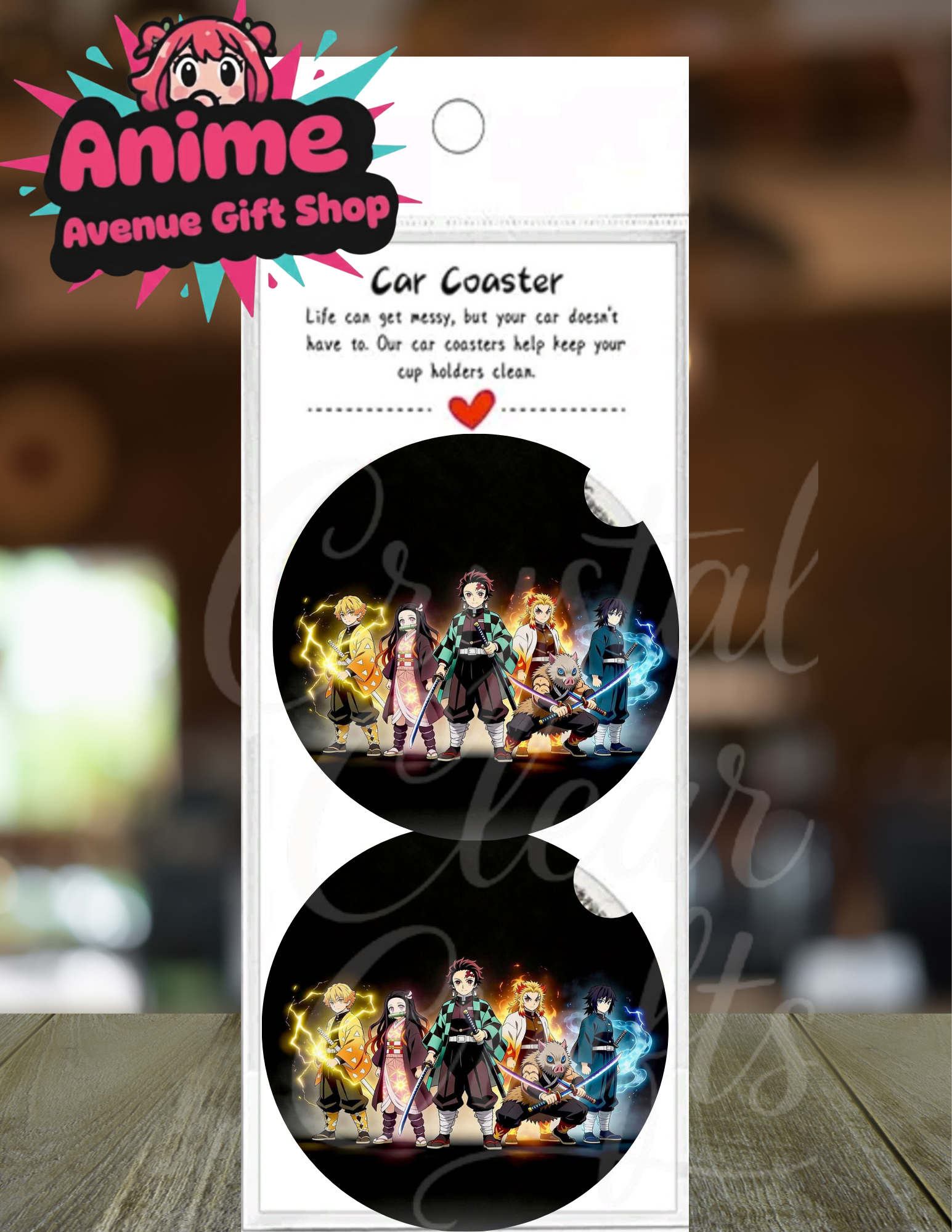 Anime Inspired Car Coasters