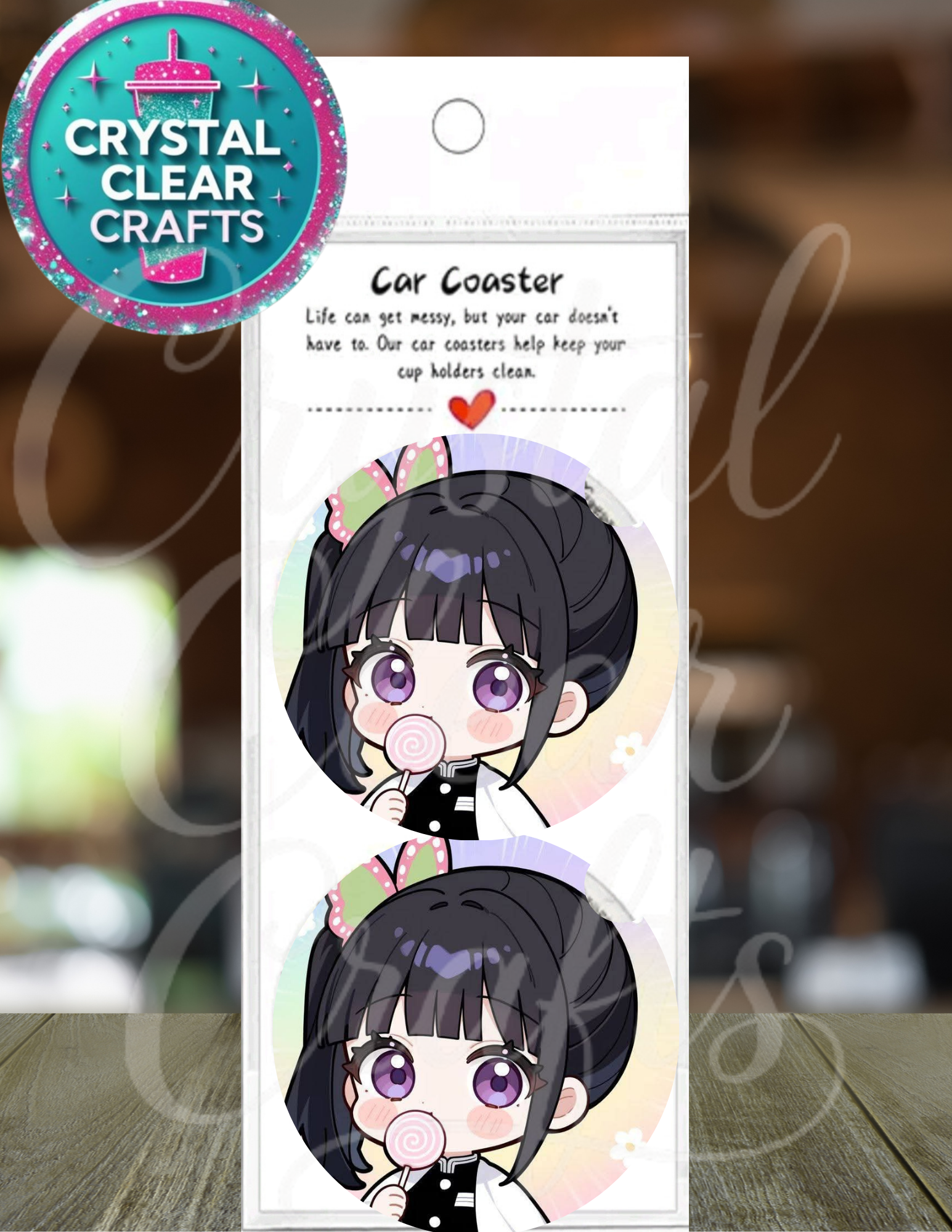 Anime Inspired Car Coaster Set