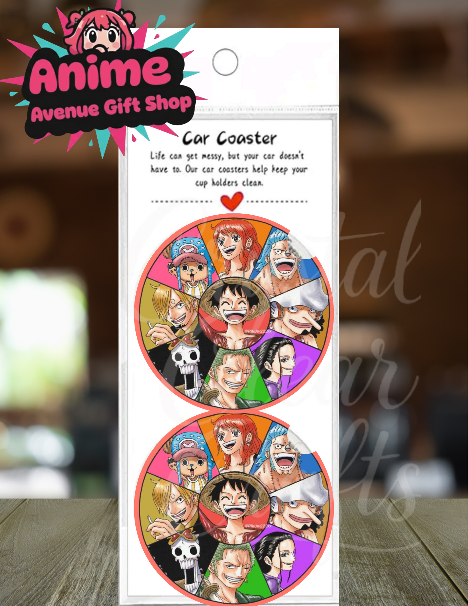 Anime Inspired Car Coasters