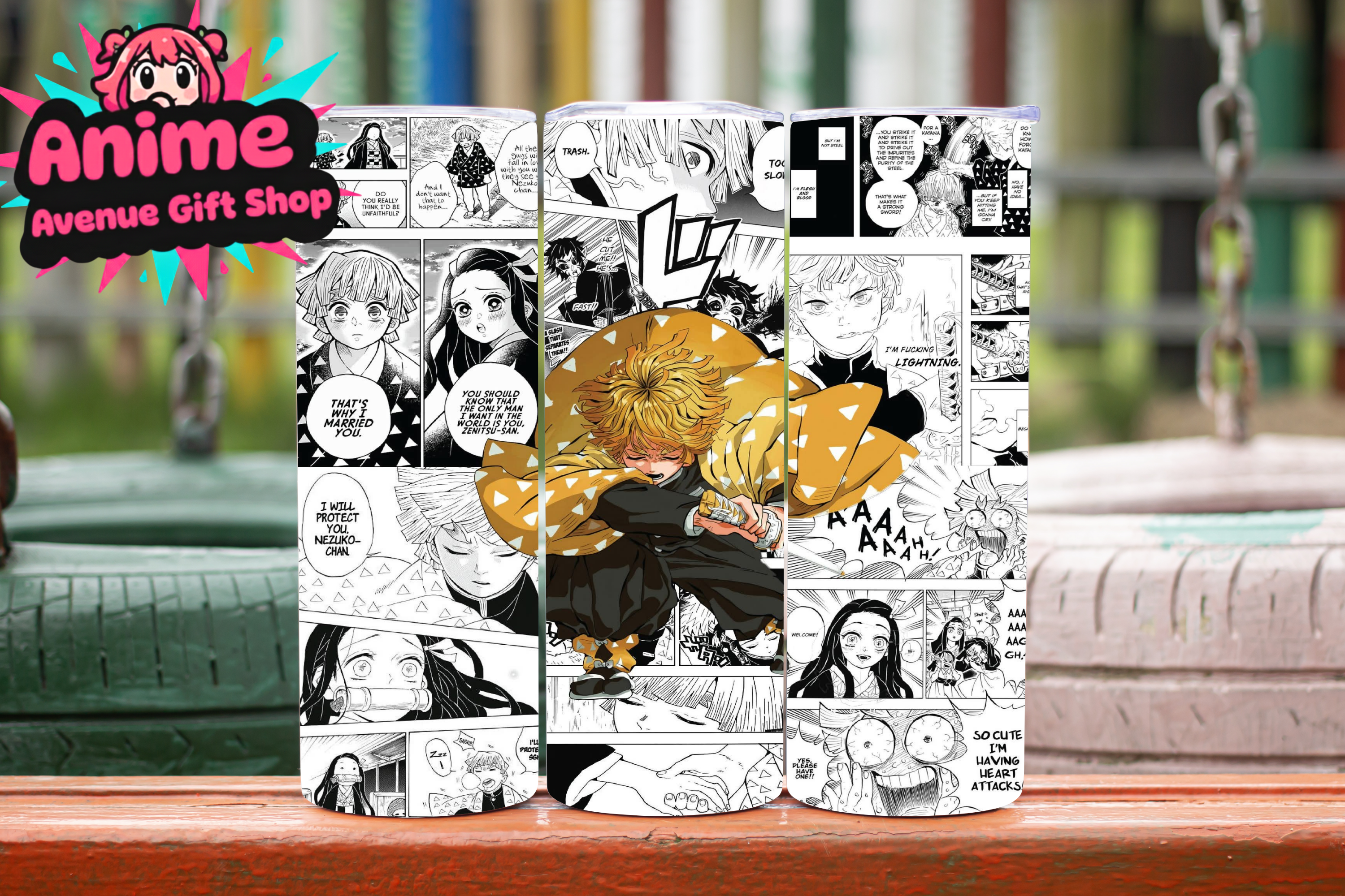 Anime Manga Panel Digital Tumbler Wrap