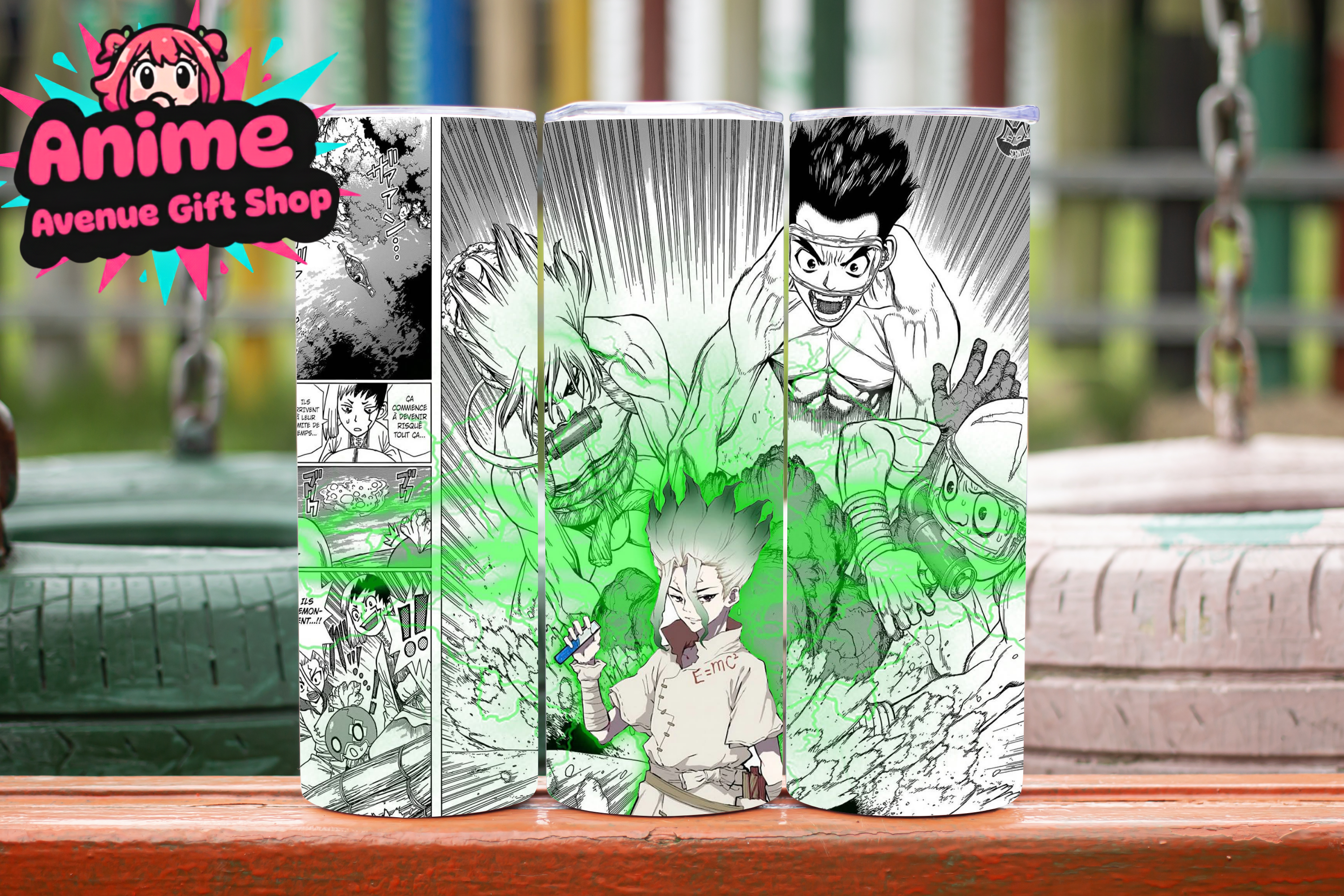 Dr. Stone Manga Tumbler Wrap