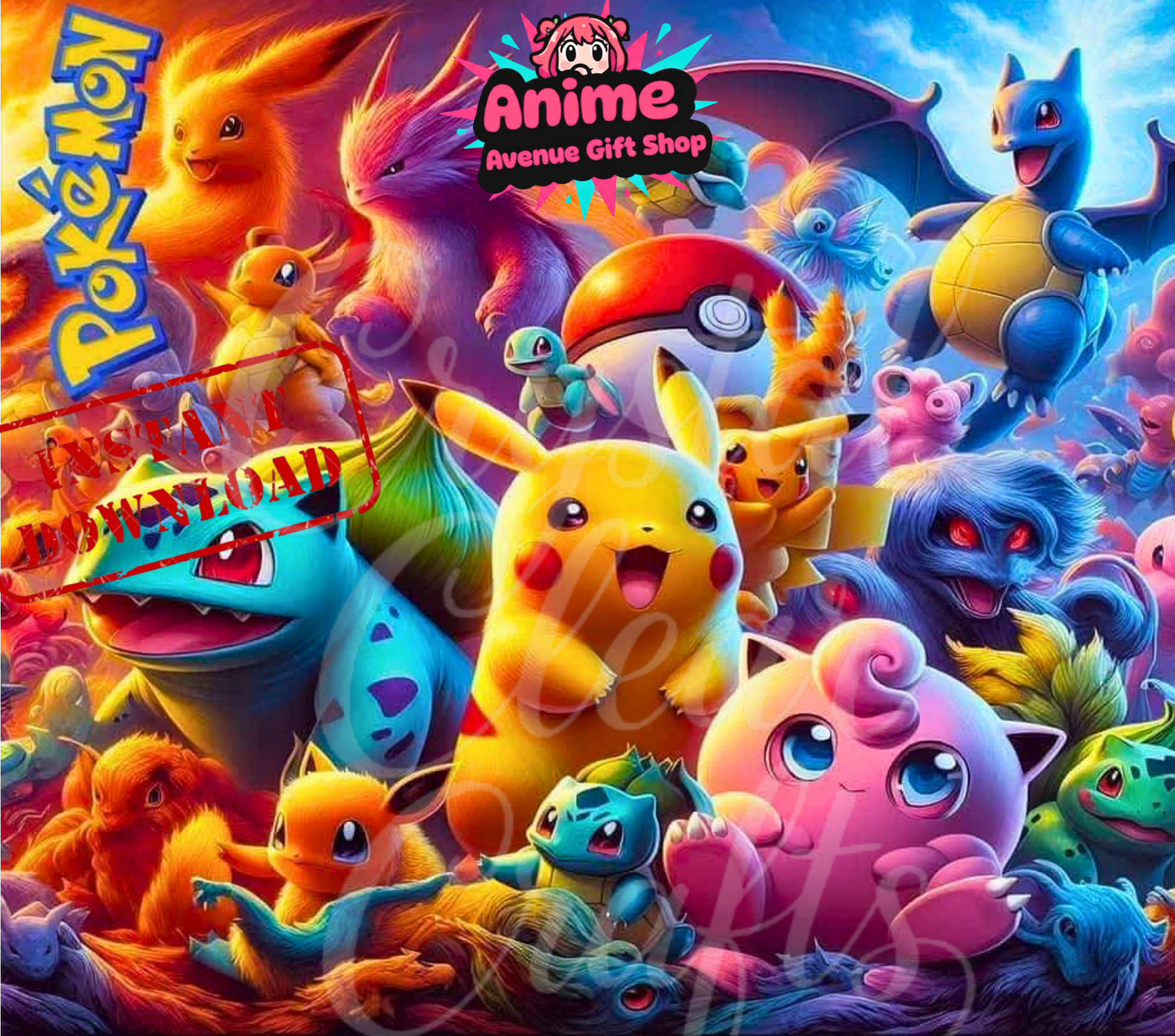 Pokemon 20oz Digital Wrap