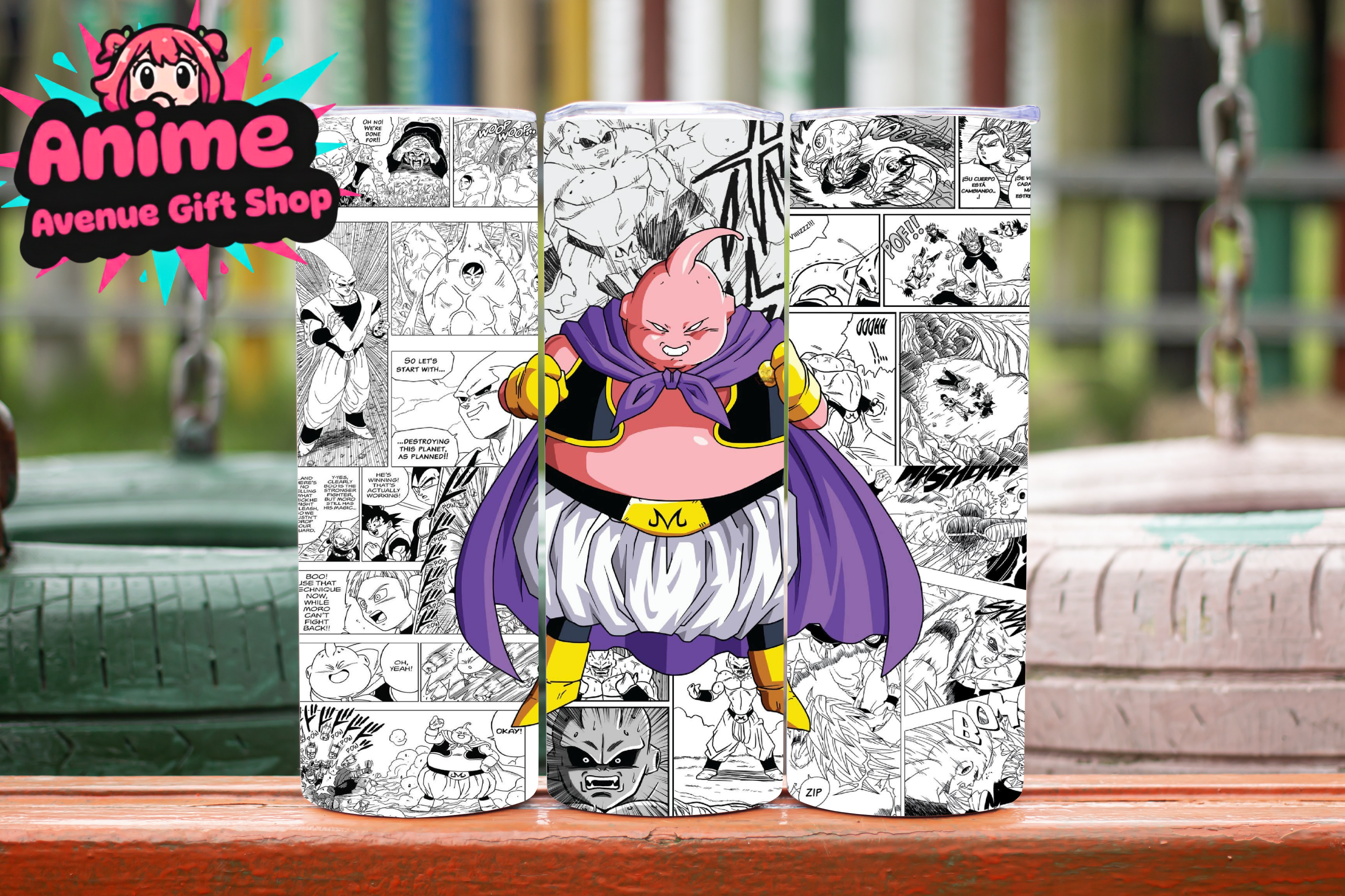 Majin Buu Manga Tumbler Wrap